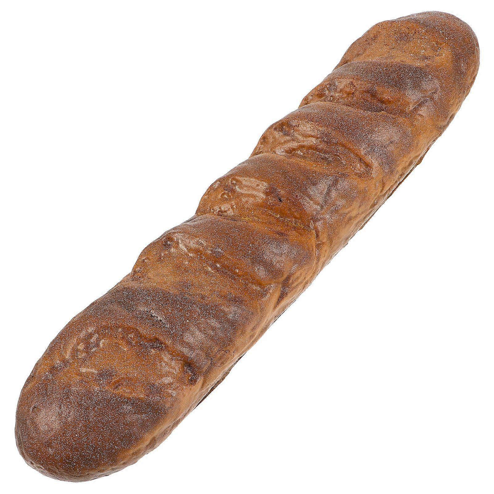 Fake Bread Artificial Rye Bread Simulation Food Model Decoration Window Display Photo Props (Red Bean Long Sticks Bread)