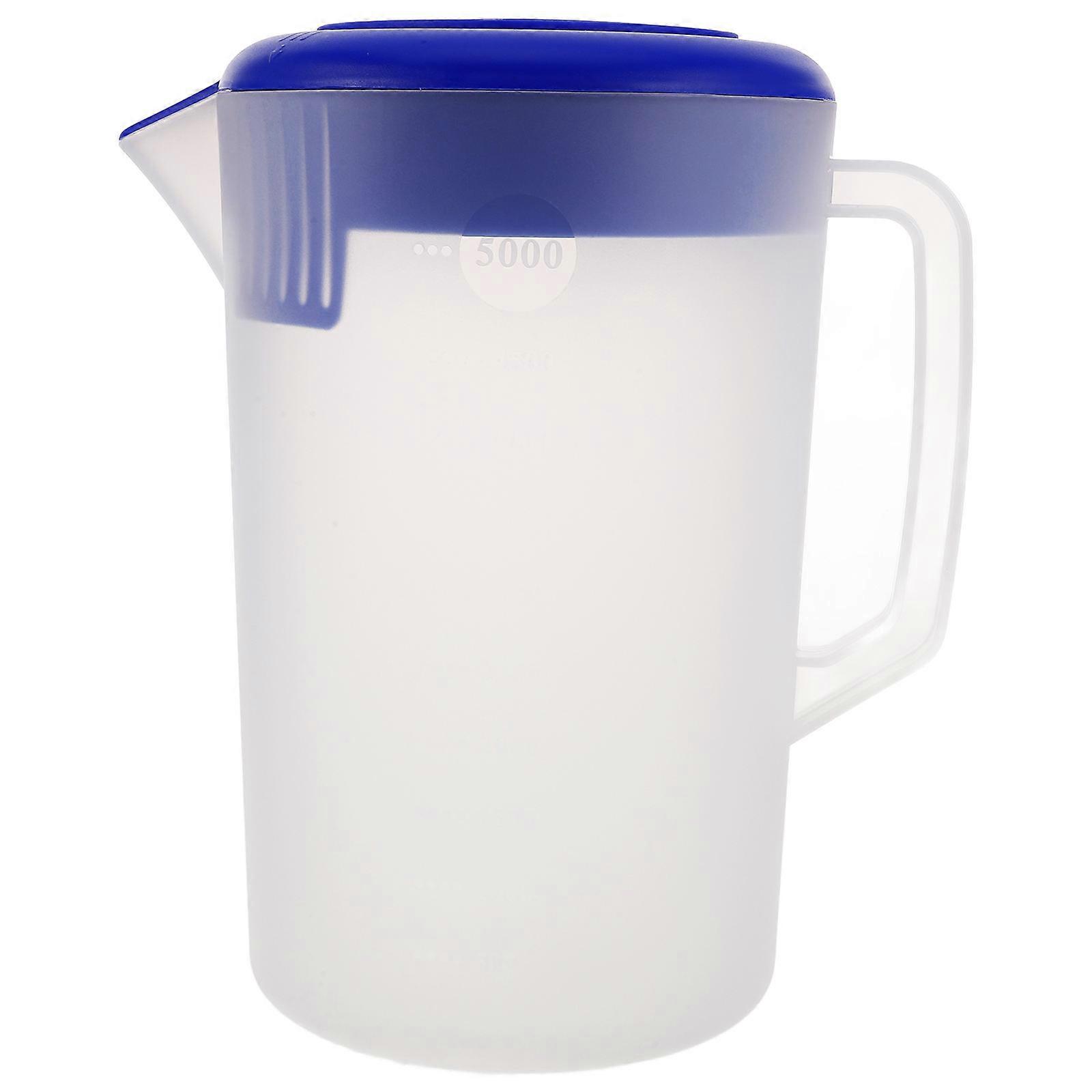 Plastic Water Jug with Lid and Handle – Ergonomic Ice Tea Pitcher for Fridge, Cold , Lemonade, and Milk Dispenser for Home Use