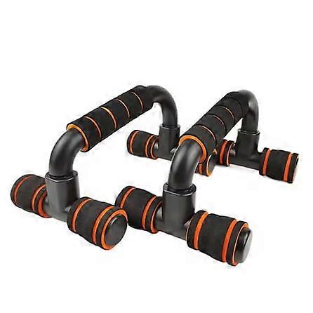 Black and Orange Non Slip Push Up Grips Floor Exercises
