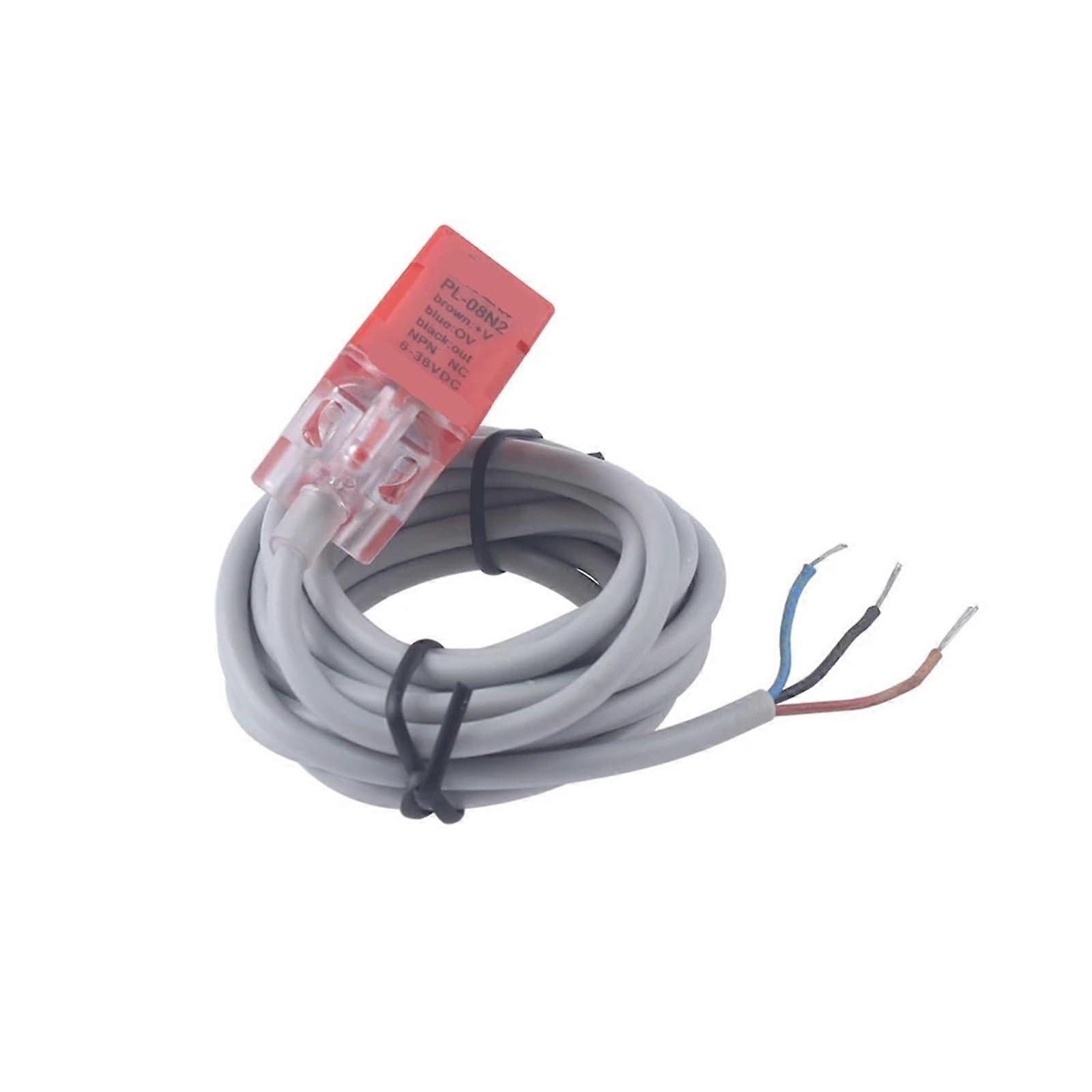 PL05/08 Square Inductive Proximity Sensor Switch NPN NC DC 1030V PL05N PL08N2 5mm/8mm 1Pcs(PL08N2 DC NPN NC,PL05 Distance 5MM)
