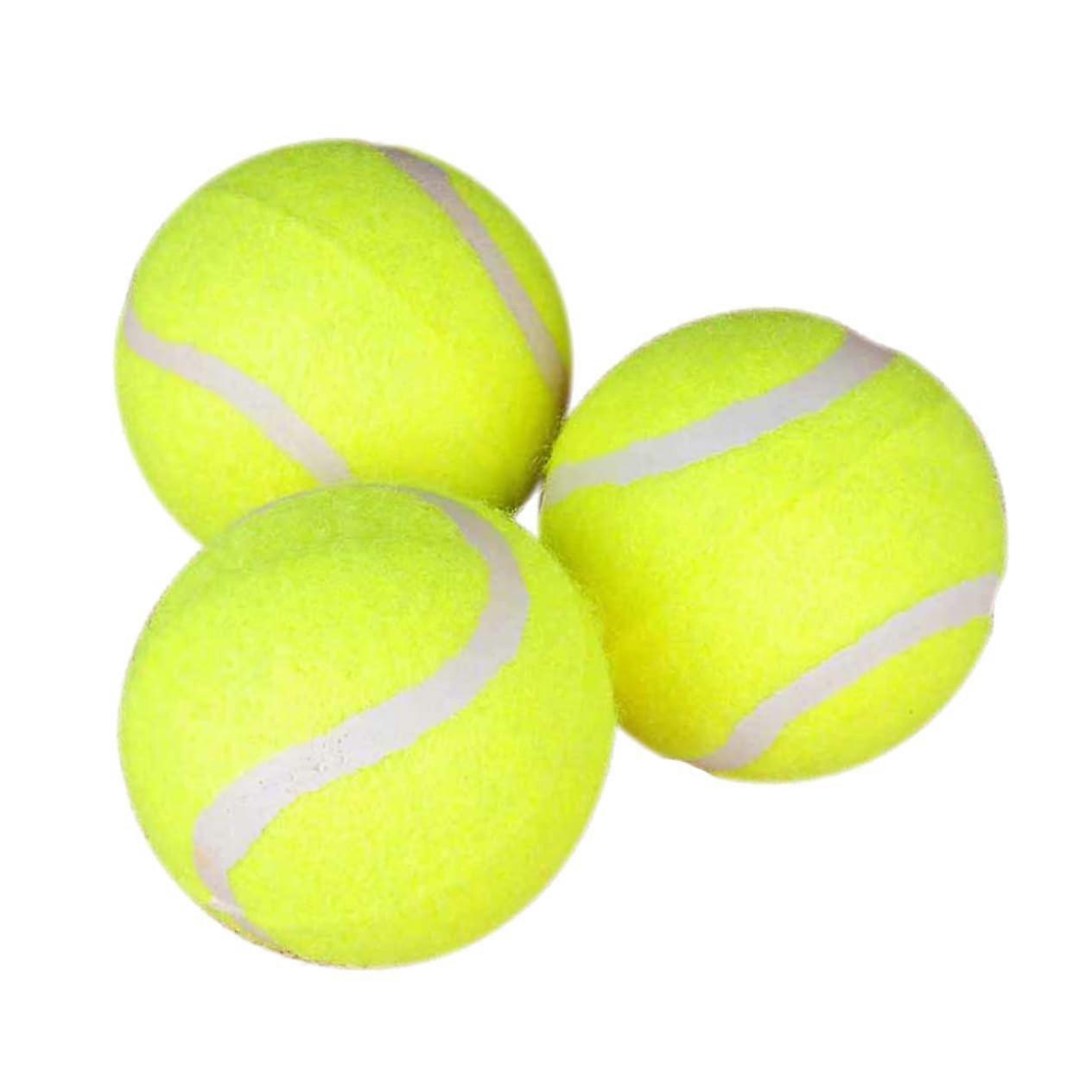 Set of 3 Elastic Tennis Balls for Training, Optimal Performance and Durability