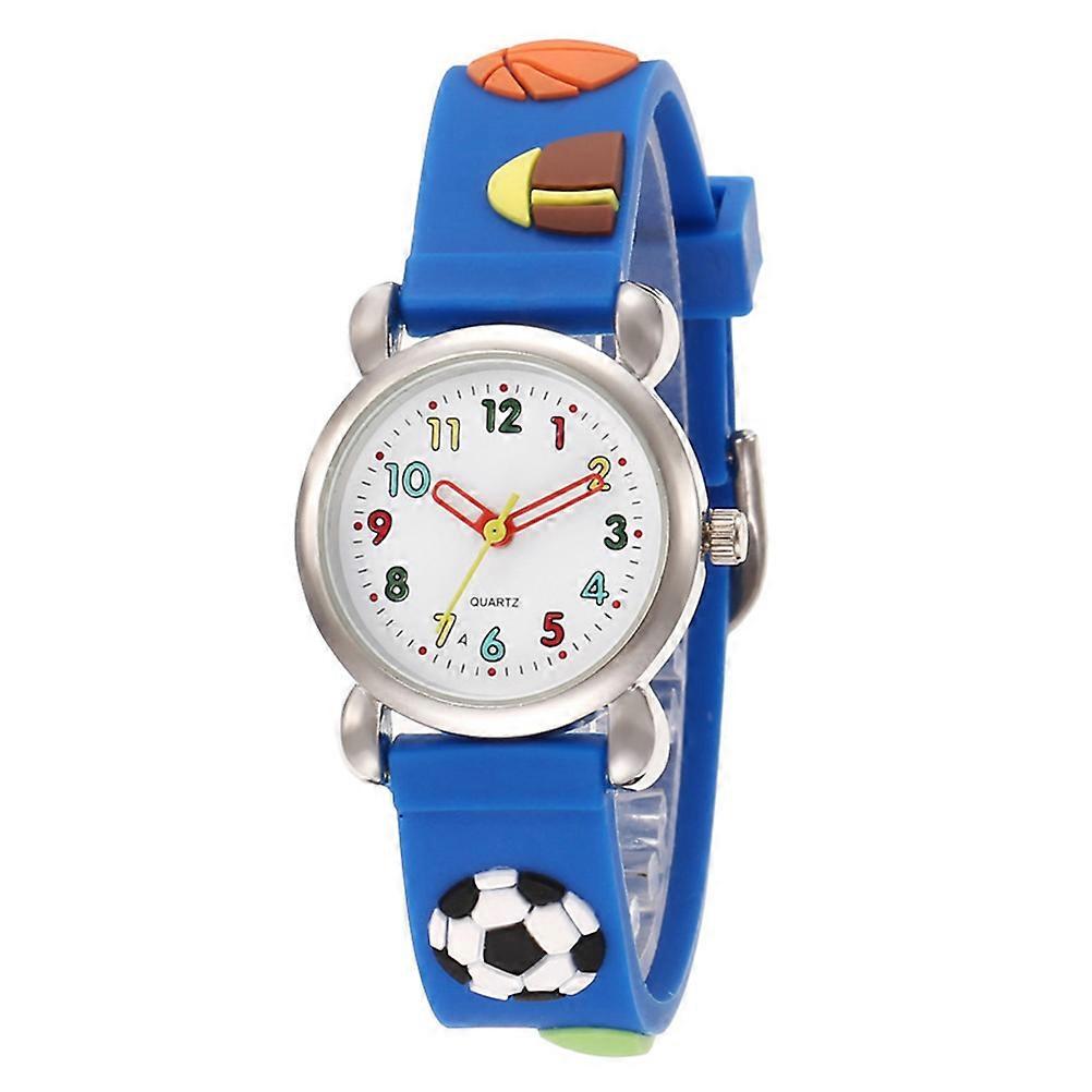 a refined product description based on your input:
**Cartoon Football Pattern Watch for Boys – Stylish & Durable Wristwatch with Easy to Read