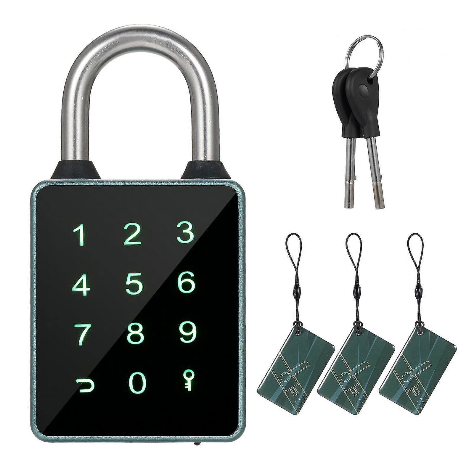 Smart Padlock Bluetooth Keypad Entry Lock Water Resistant Combination Lock APP Enabled for Home Gate Gym Outdoor School Bike Storage Unit