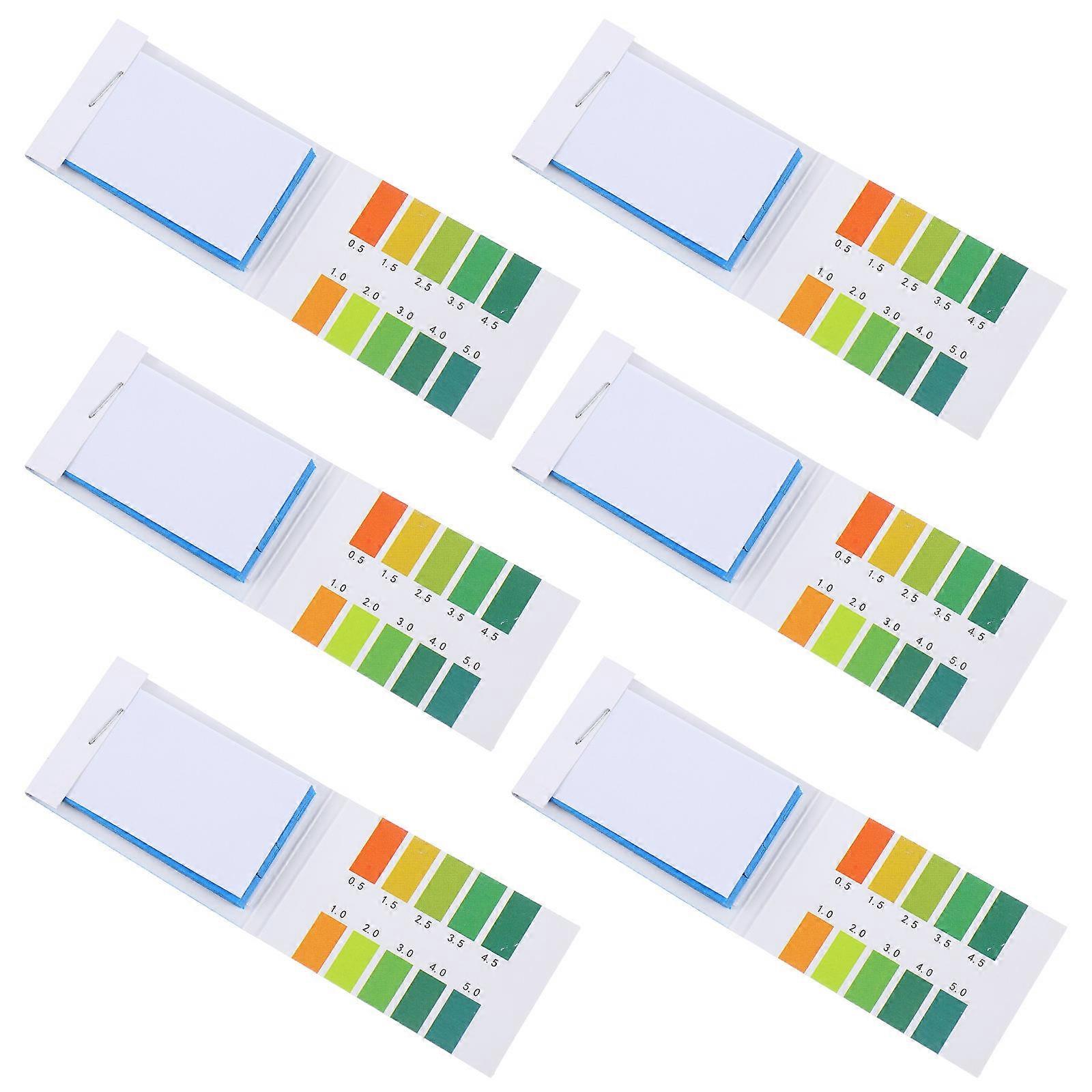 Ph Monitoring Strip Acid-Base Measurement Soil Analysis Students Researchers 7.5x5x0.5cm 6Packs