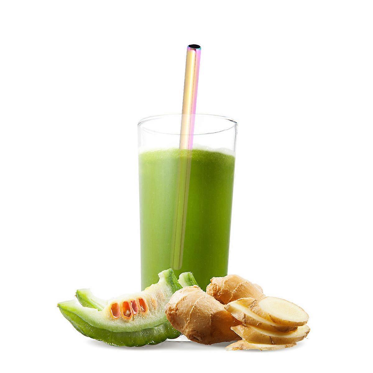 Acier inoxydable 215x12mm droit pour un usage quotidien Gobelets Résistant à la corrosion Multicolore 1Pc