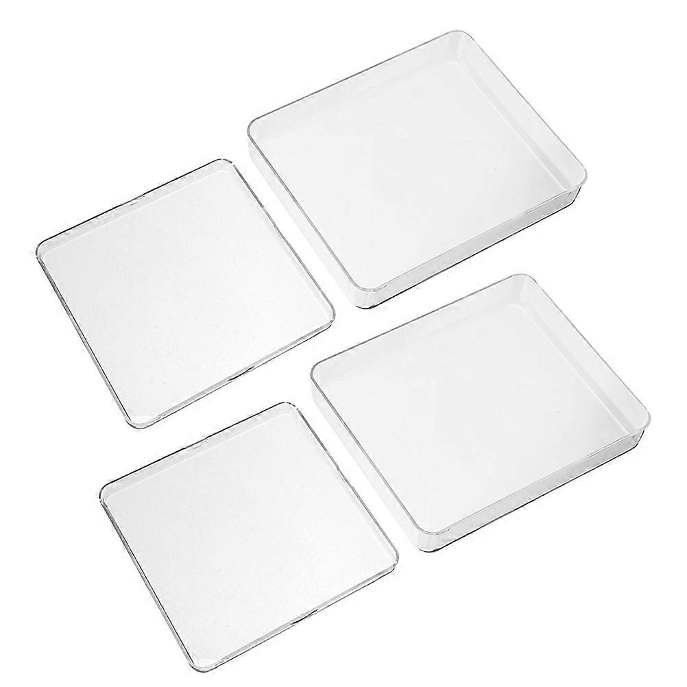 Food Scale Pan Reusable Plastic For Home Users Bakers And Cooks Kitchen Weighing Accessories 4Pcs