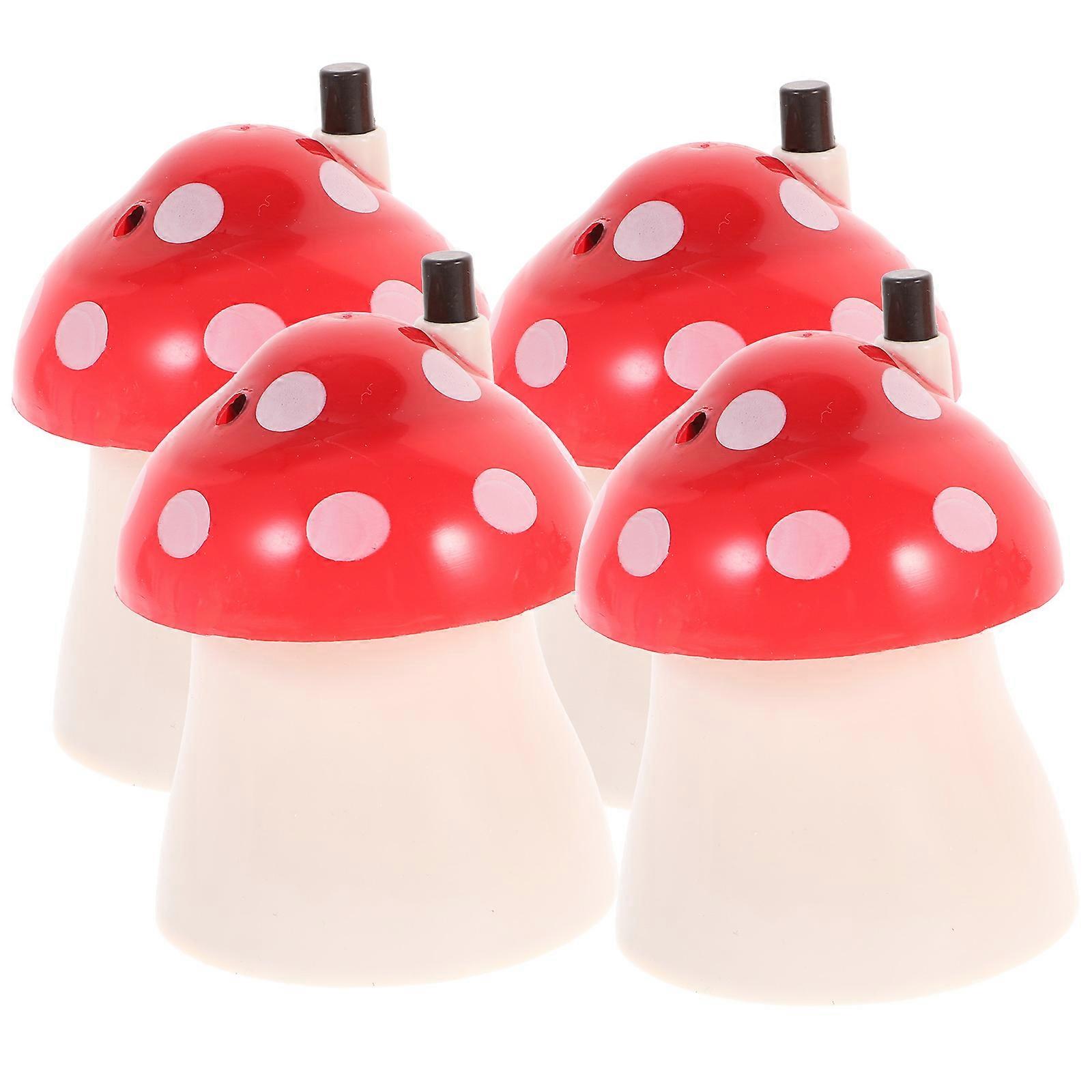 Mushroom Shaped Toothpick Boxes Practical Design Automatic Toothpick Holder for Office Use 4Pcs