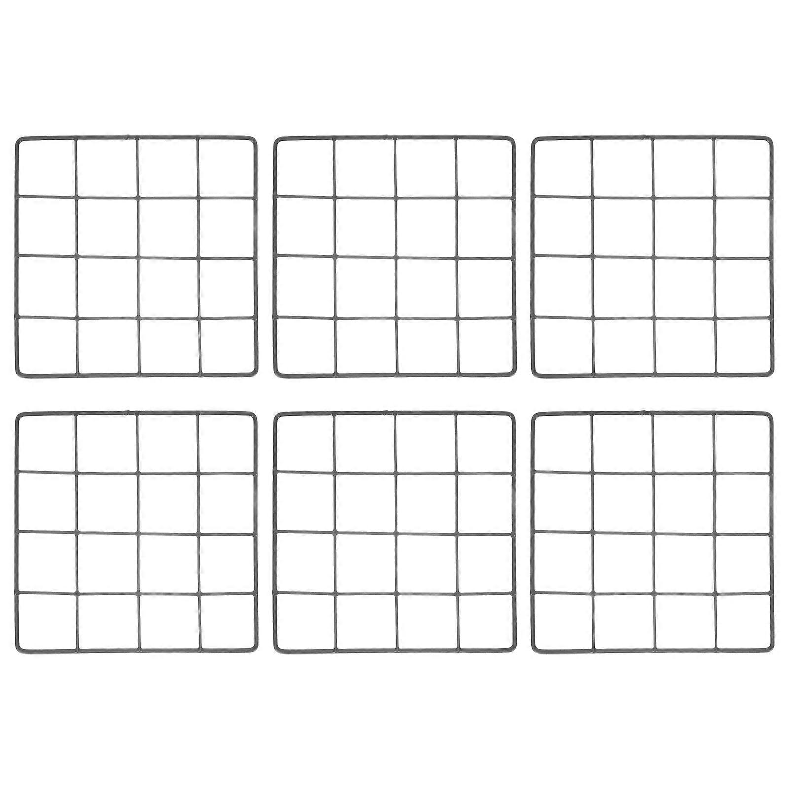 Postcard Display Stand Wire Grid Display Storage Rack Wall Photo Grid 20x2cm 6Pcs