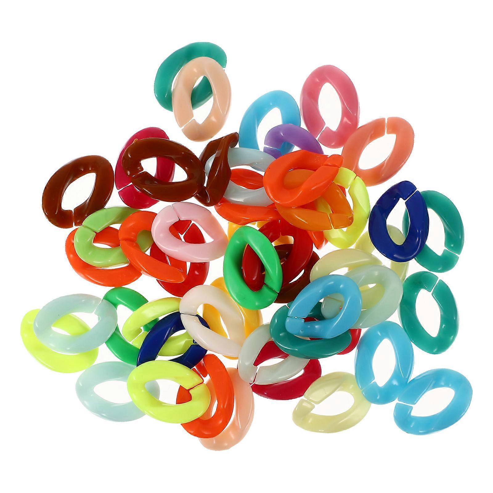150pcs Connecting Chain Rings with Detachable Buckles for DIY Jewelry Making – Lightweight and Durable for Earrings, Bracelets, and Crafts