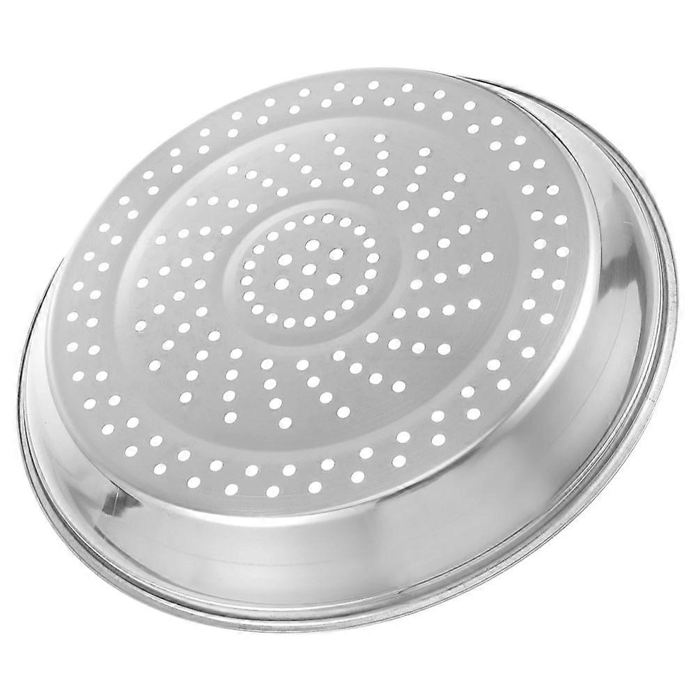 Panier à vapeur alimentaire Plateau de vapeur en acier inoxydable Casserole Plateau même chauffant pour les ménages 31cm 1Set