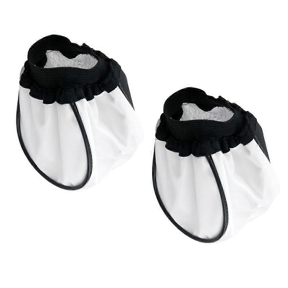 Λευκό Lampshades Flash Lamp καλύπτει γύρο επαγγελματική φωτογραφία 2Pcs