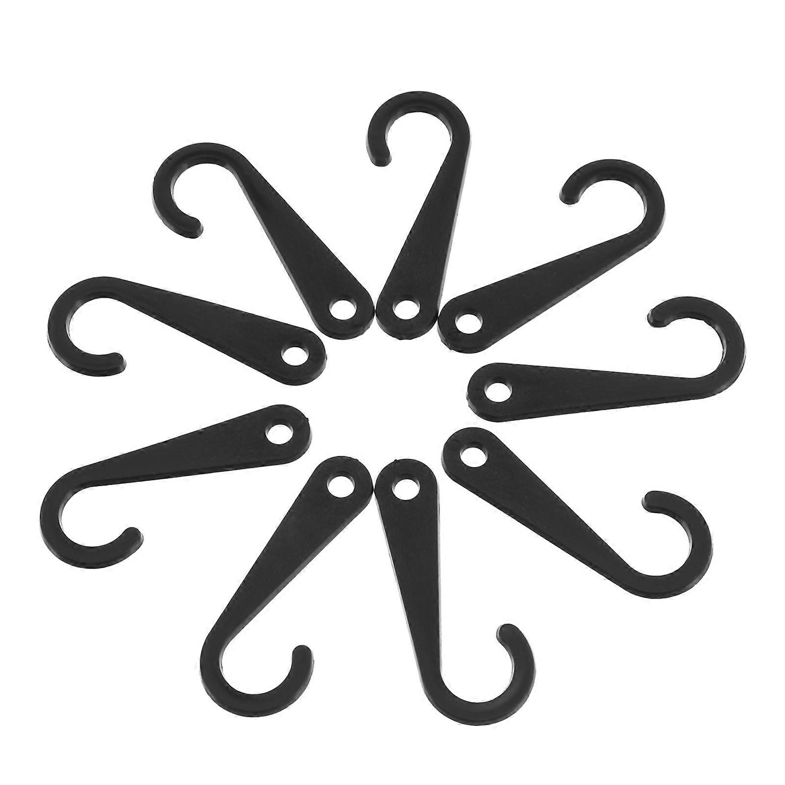 500pcs Black Plastic Sock Display Hooks J Shaped for Retail Merchandising of Socks, Hats, and Small Accessories, Ideal for Store Hanging Displays