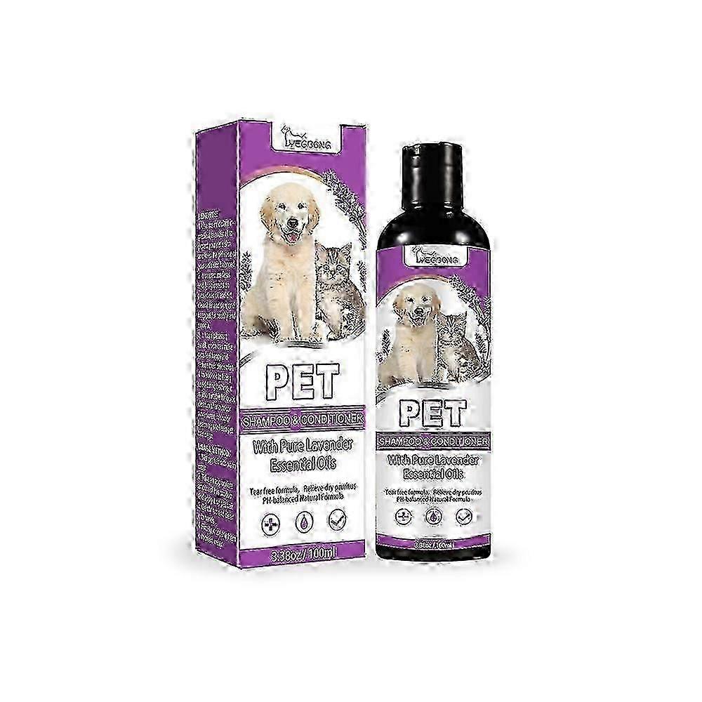 1-3X Shampooing pour animaux de compagnie Chien Chat Poils blancs Décontamination parfumée Bain moussant Shampooing pour animaux de compagnie Shampooing désodorisant et soulageant les démangeaisons