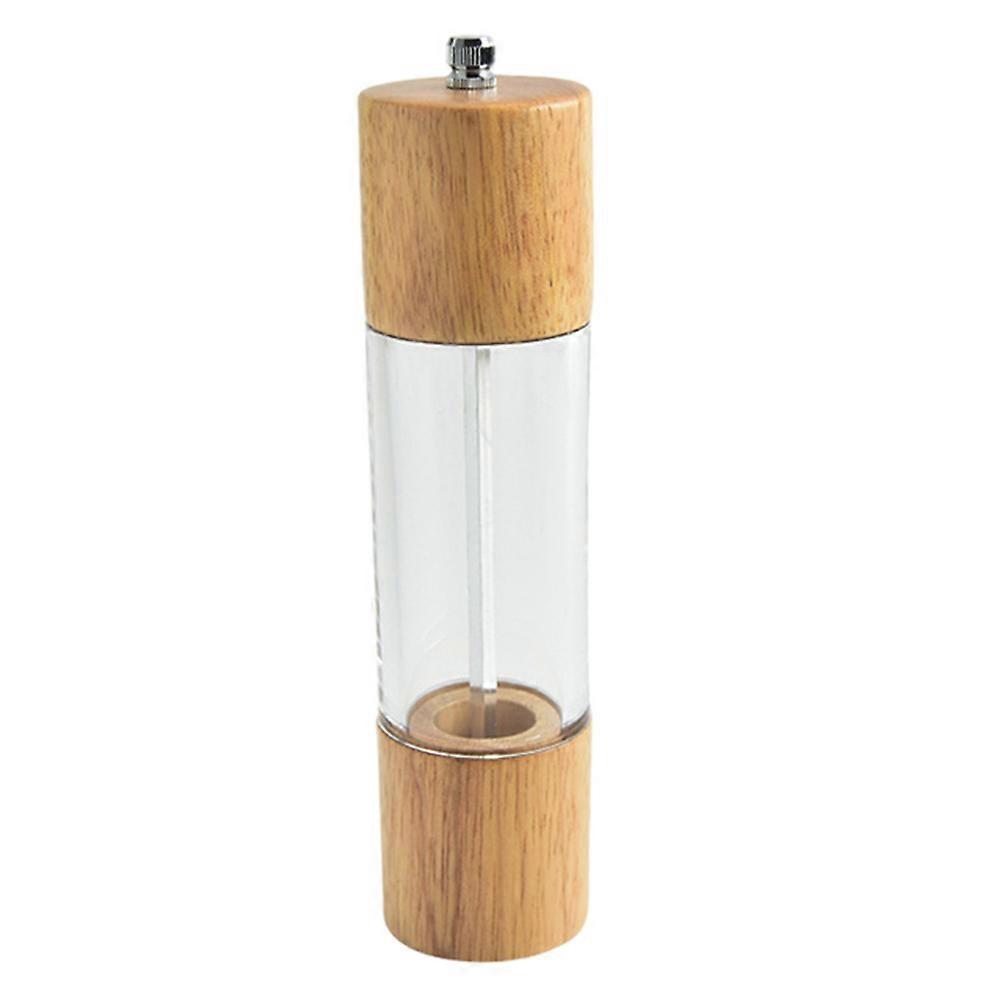 Home Pepper Mill Spice Grinding Bottle For Kitchen Tool With Transparent Visual Tube 1Set
