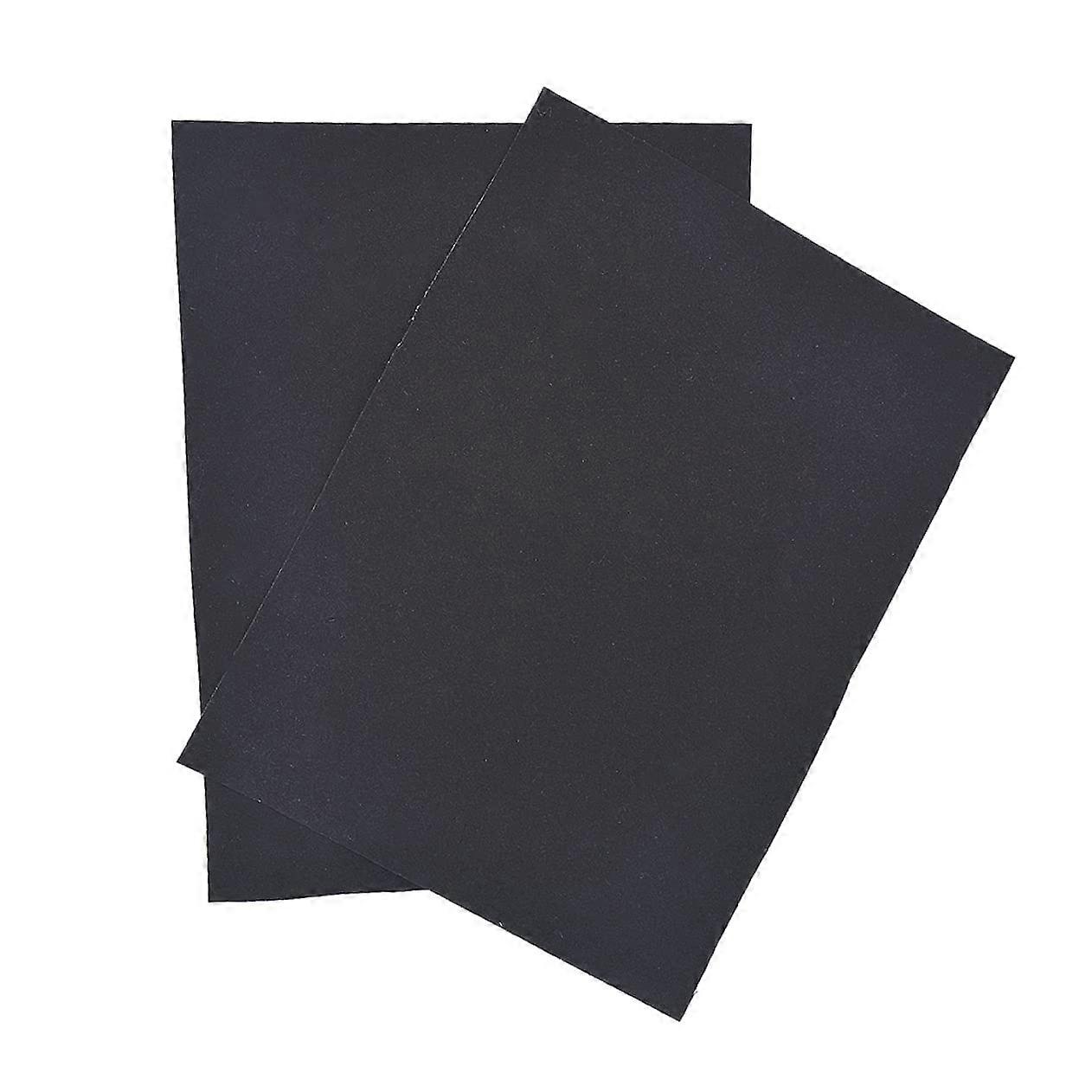 Self-Adhesive Flock Fabric Non-Slip Display Pads - 2 Pack Black, Versatile for Table Legs, Picture Frames, Glasses, and Jewelry Boxes