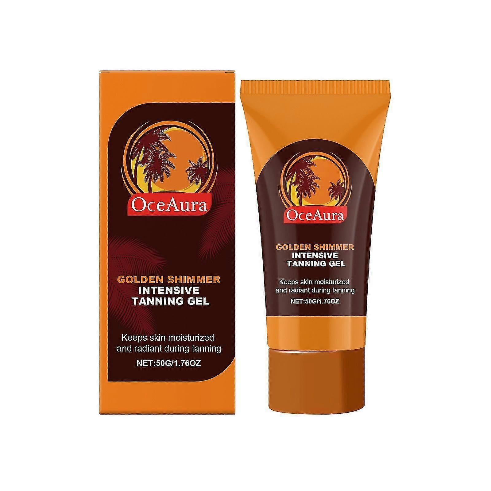 Natural Dark Tanning Accelerator - Intensive Tanning Gel - Tan Accelerator Cream - Sunbed Tanning Accelerator for Boost Melanin & Enhance Natural Skin