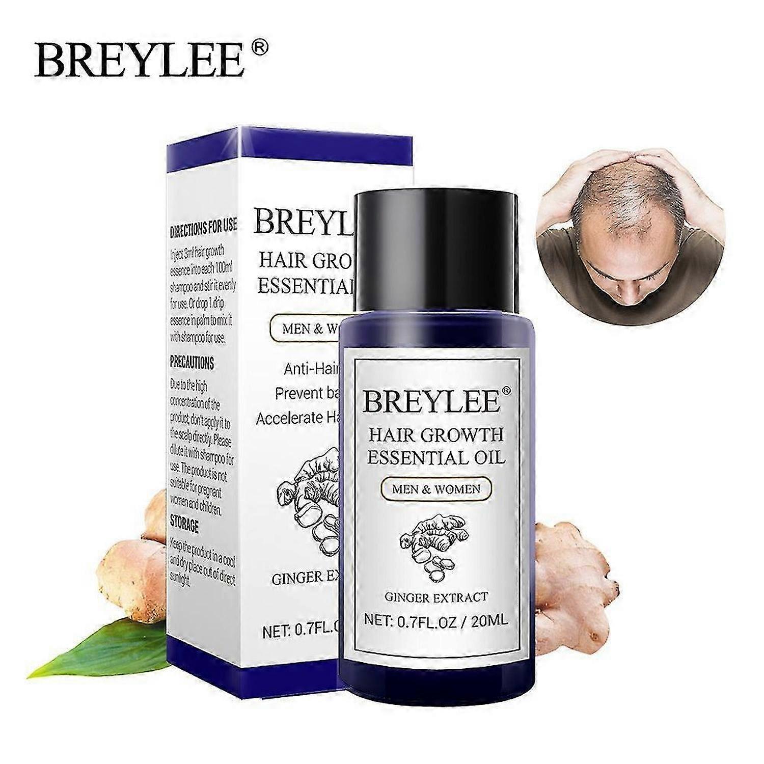 1-3pcs Breylee טיפוח השיער Anti-alopecia שמן אתרי טיפוח השיער 20ml