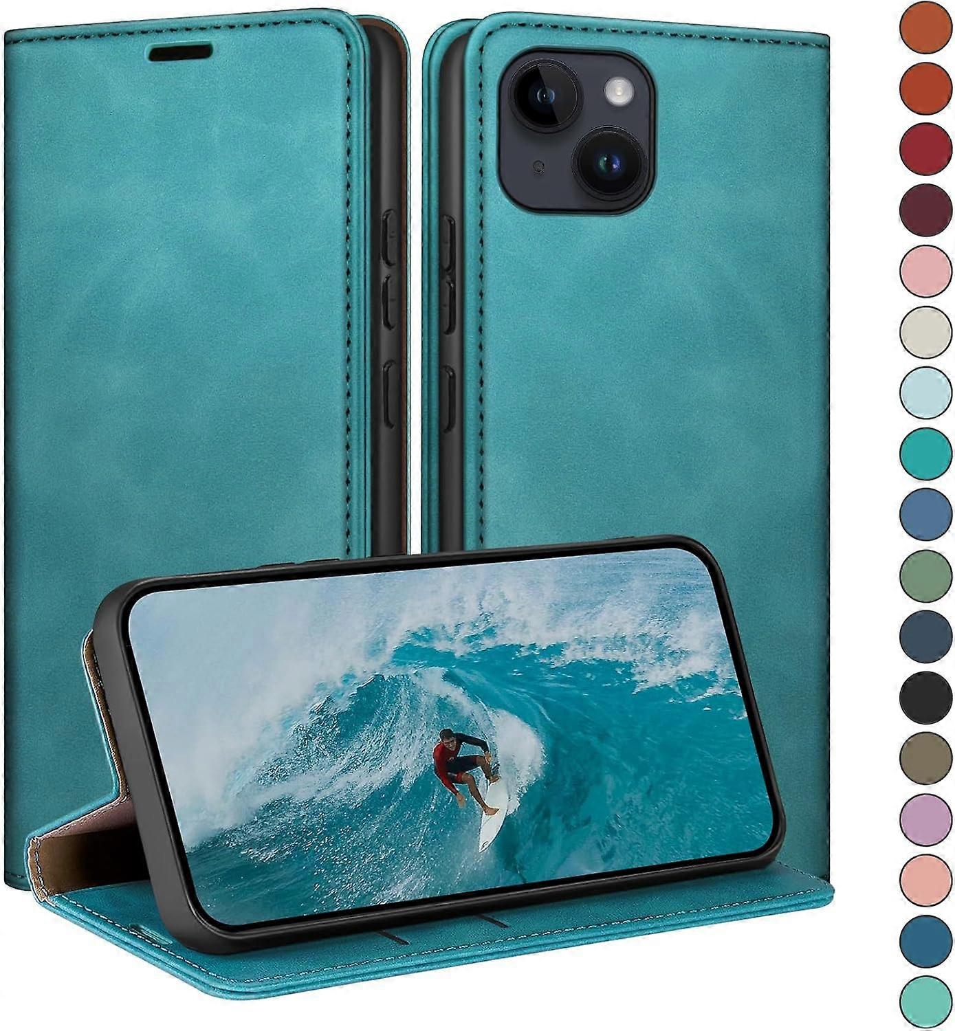 iPhone 13 Wallet Case, Blue