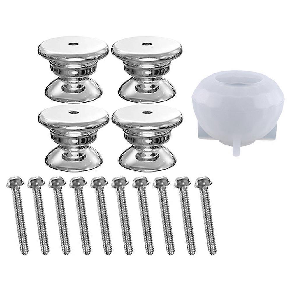 Reusable Silicone Mold for Drawer & Cabinet Handles with Facet Design, Screws, and Smooth Surface for Easy Demolding – Creative Crafting Tool for