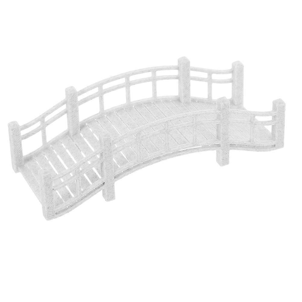 Miniature Bridge Miniature Arch Bridge Sand Table Scene Hobbyists Collectors Grey 6.00X2.20X1.80CM Decorative 1Pcs