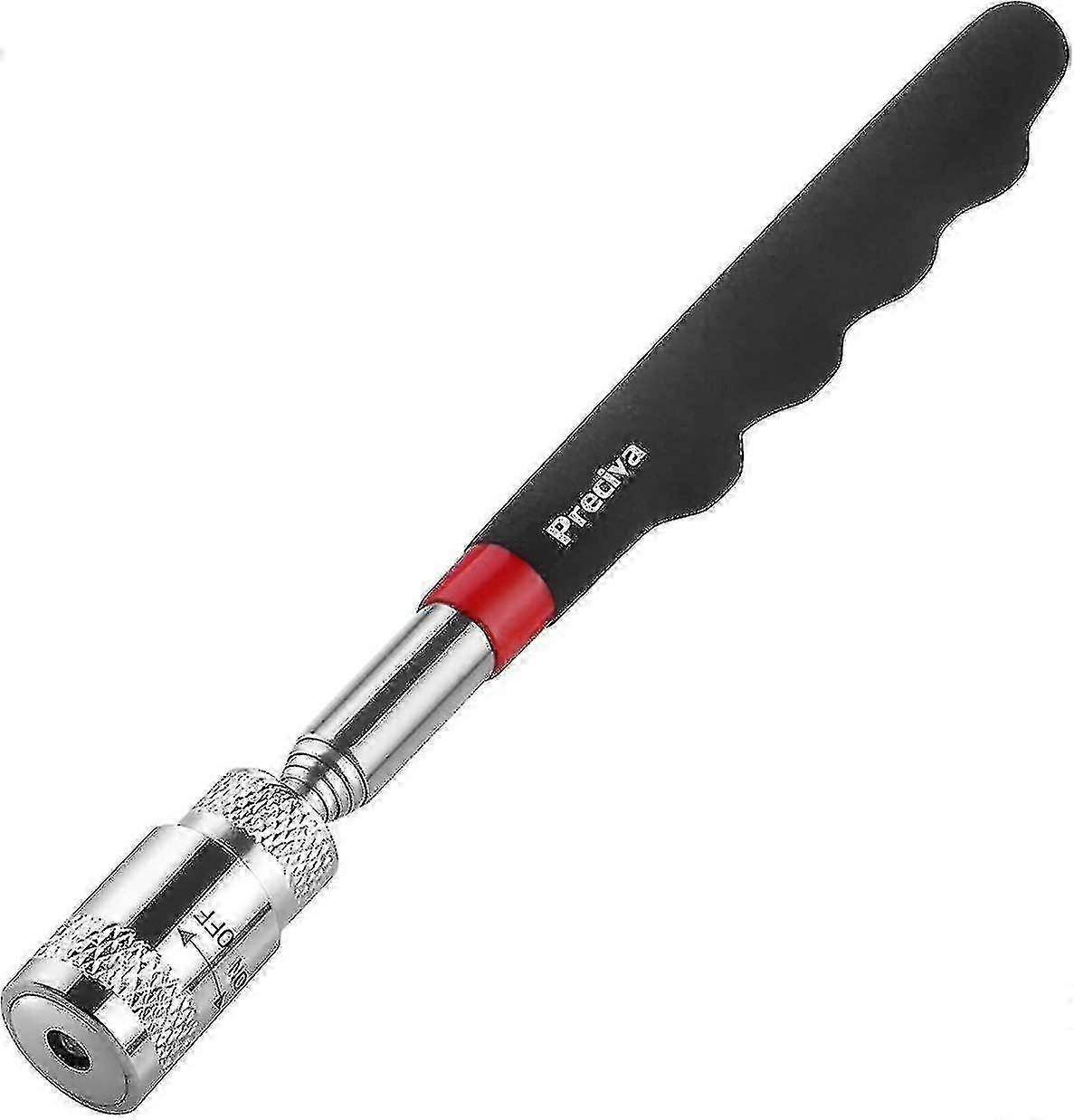 Telescopic Magnetic Pickup Tool with Foam Wrist and LCD, Extends 19-69cm, Ideal for Corners and Dark Areas