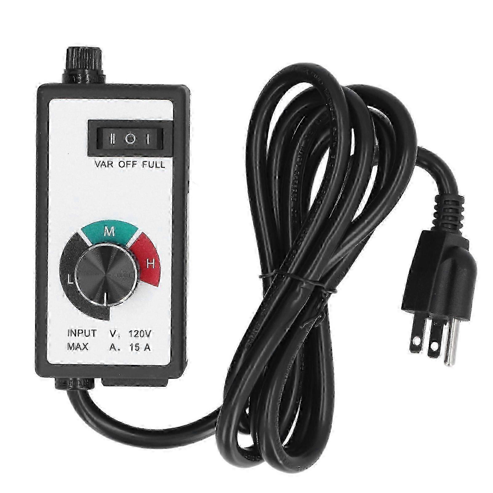 1500W Safe Multifunctional Electronic Fan Speed Controller with US Plug 120V