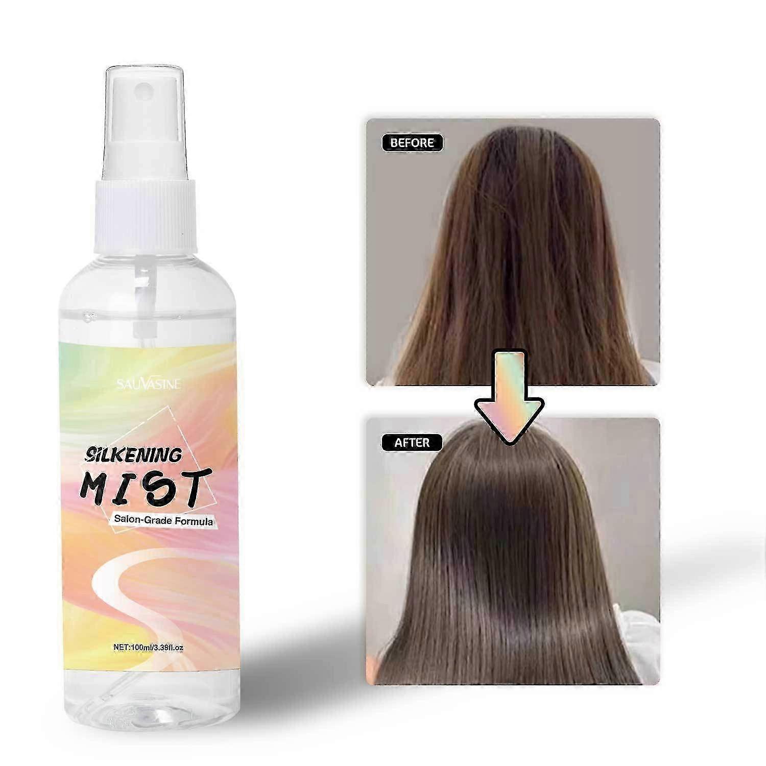 Silkening Mist, 100ml Σπρέι Λείανσης Μαλλιών, Σπρέι Μαλλιών Mist, Hair Spray Care Mist, Αφήνει την υφή και τον όγκο των μαλλιών