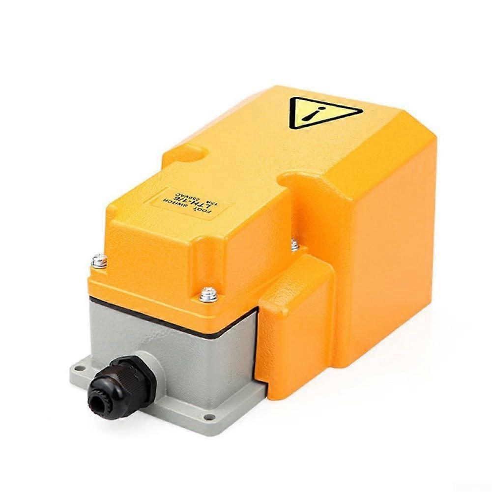 Fußpedalschalter, 15 A/220–240 V/380 V, IP44 Fußpedalschalter, momentaner Tritt, rutschfester Aluminium-Fußpedalschalter