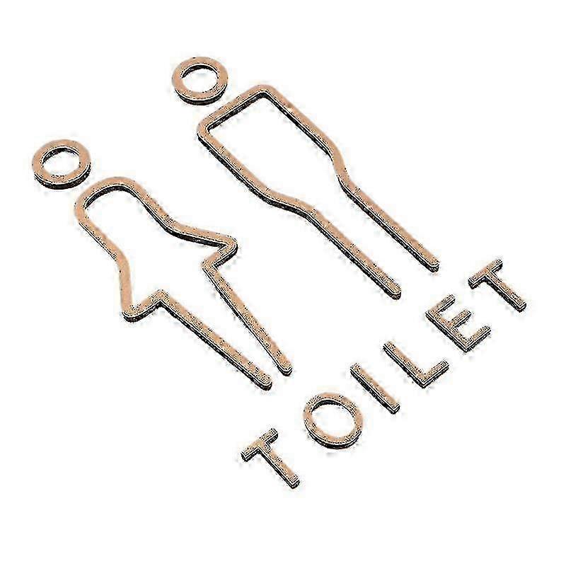 Akrylowa tabliczka ścienna do drzwi toalety, etykieta do toalety, tablica informacyjna WC 20x4cm