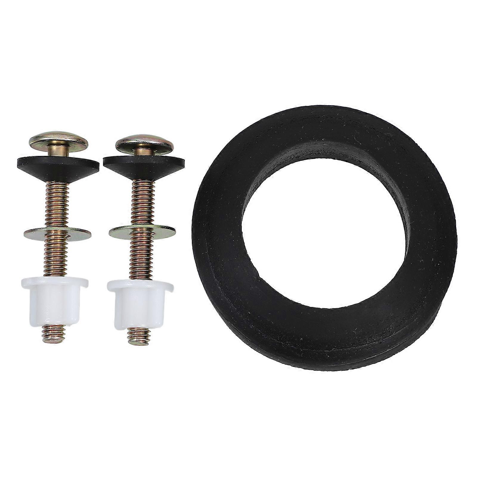 1 Set Toilet Seat Hinge Replacement Parts Including Washers Gasket and Mounting Bolts for Installation