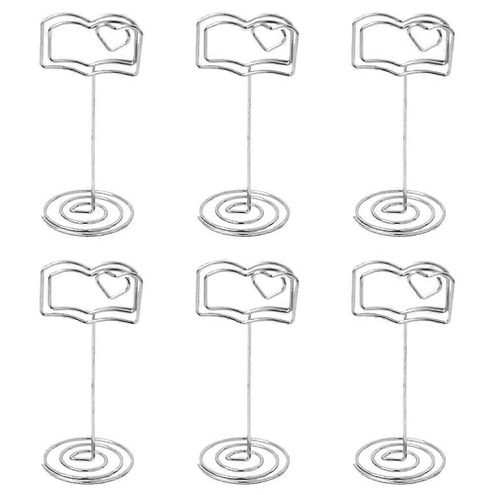 Memo Clips Holder Note Clamps Holder Users for Craft Projects 6Pcs