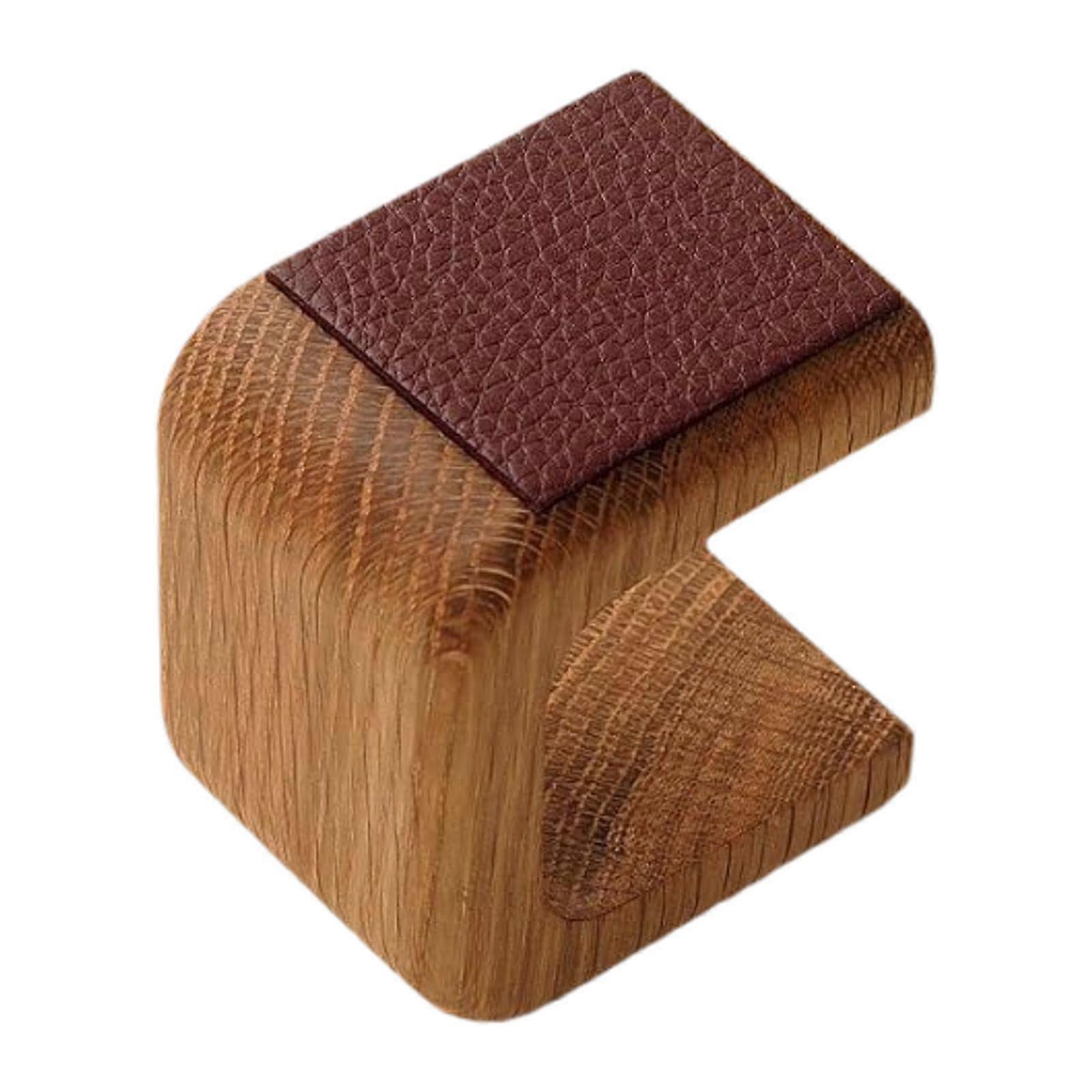Wooden Watch Stand Table Display Stand Single Clock Holder, brown