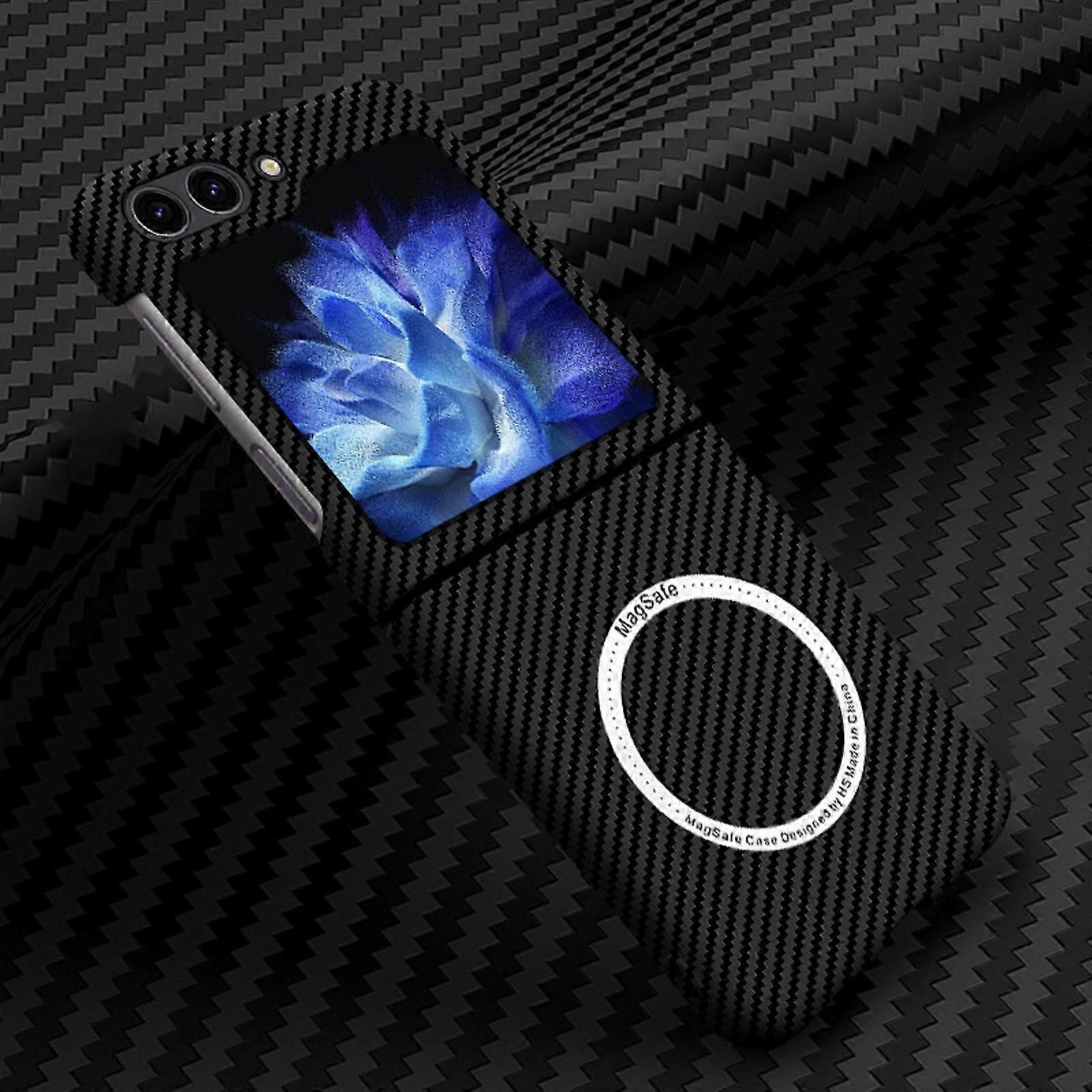Slim & Thin Carbon Fiber Case for Samsung Galazy Z Fold 6 Compatible with MagSafe, Aramid Fiber Cover with Magnetic for Z Fold6