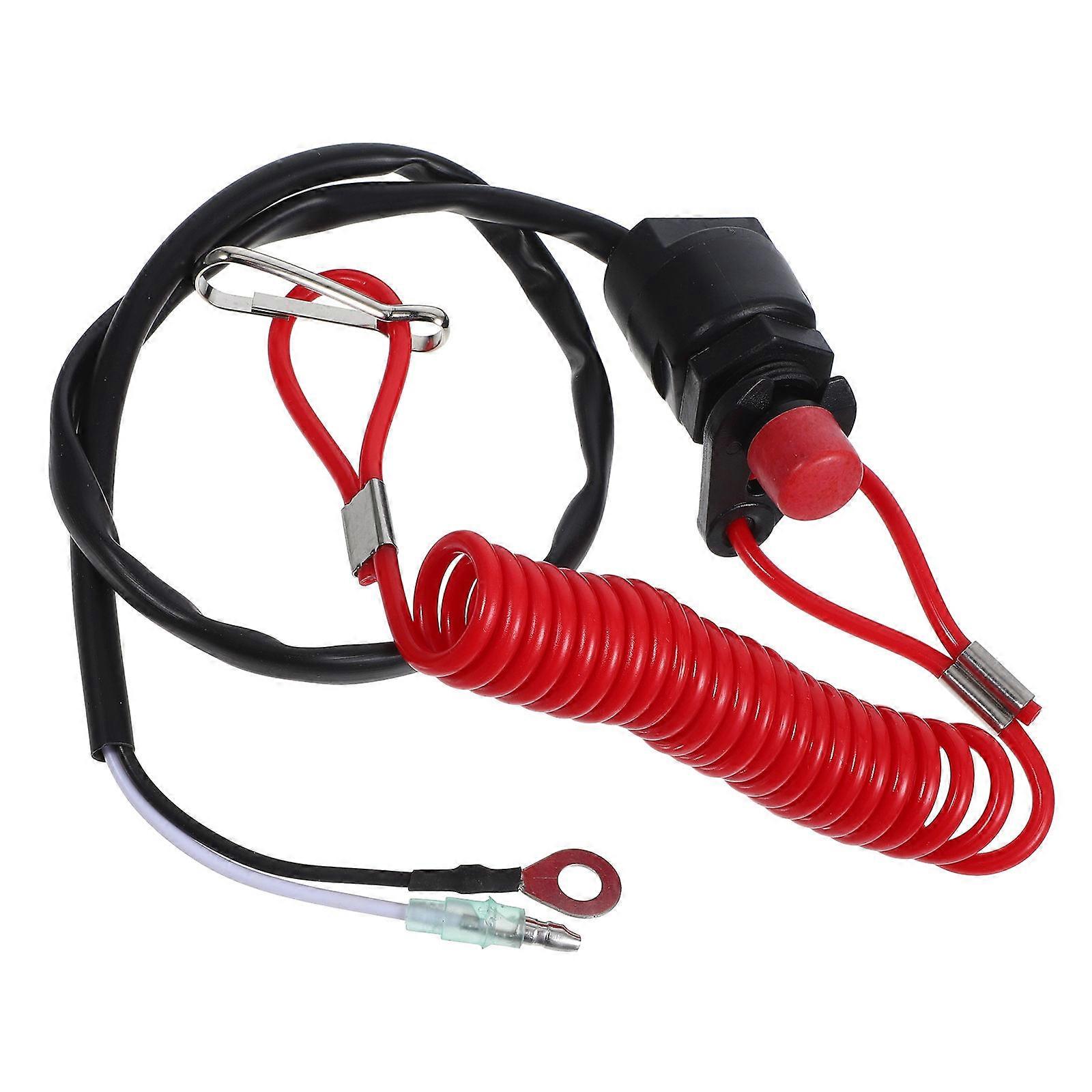 ATV Boat Engine Safety Lanyard Emergency Cut Off Cord for Outboard Motors – Durable, Easy Installation, Universal Fit for Various Watercraft