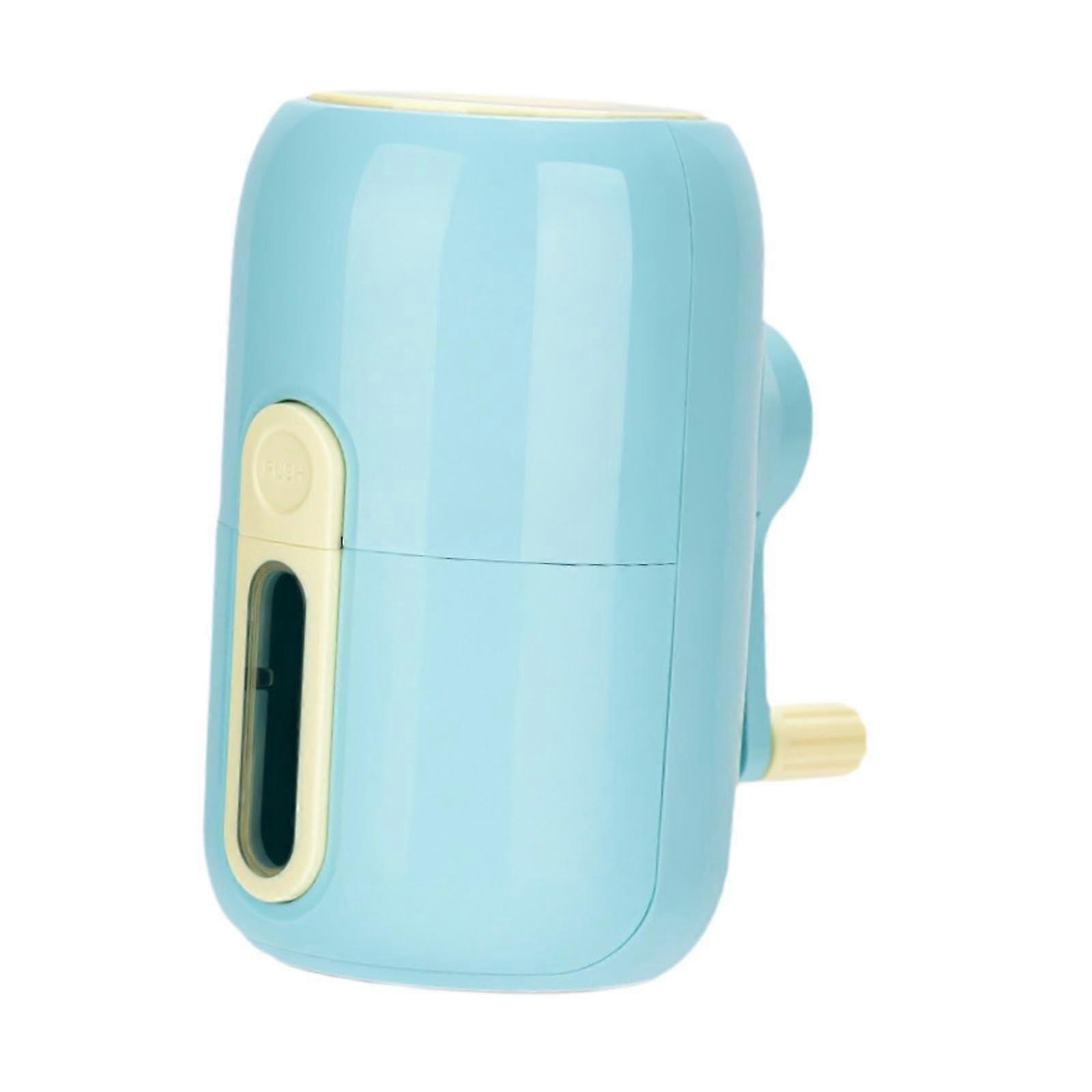 Manual Bleistiftspitzer, Portable Hand-Crank Pencil Sharpener, Fast Easy Use, Blue Color, Compact Design for School Office