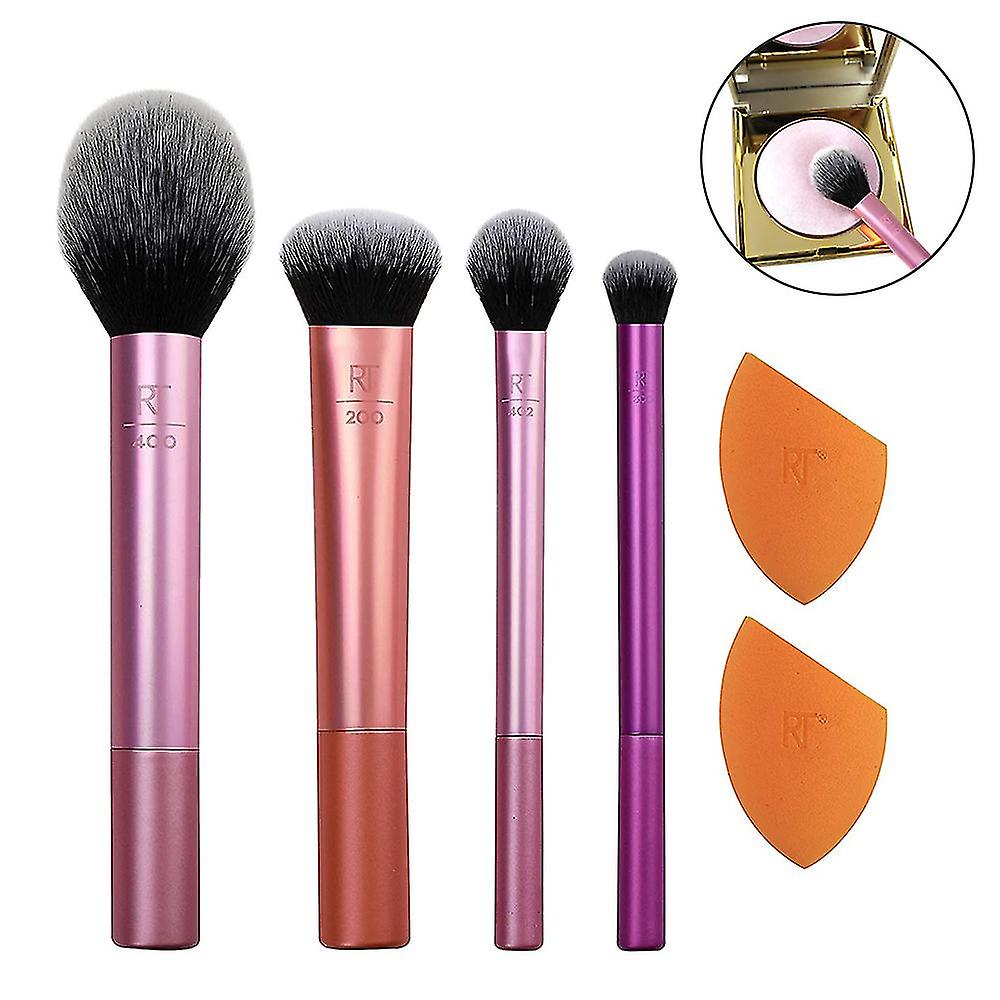 Makeup Brush Set With Sponge Blender For Eye Shadow, Foundation