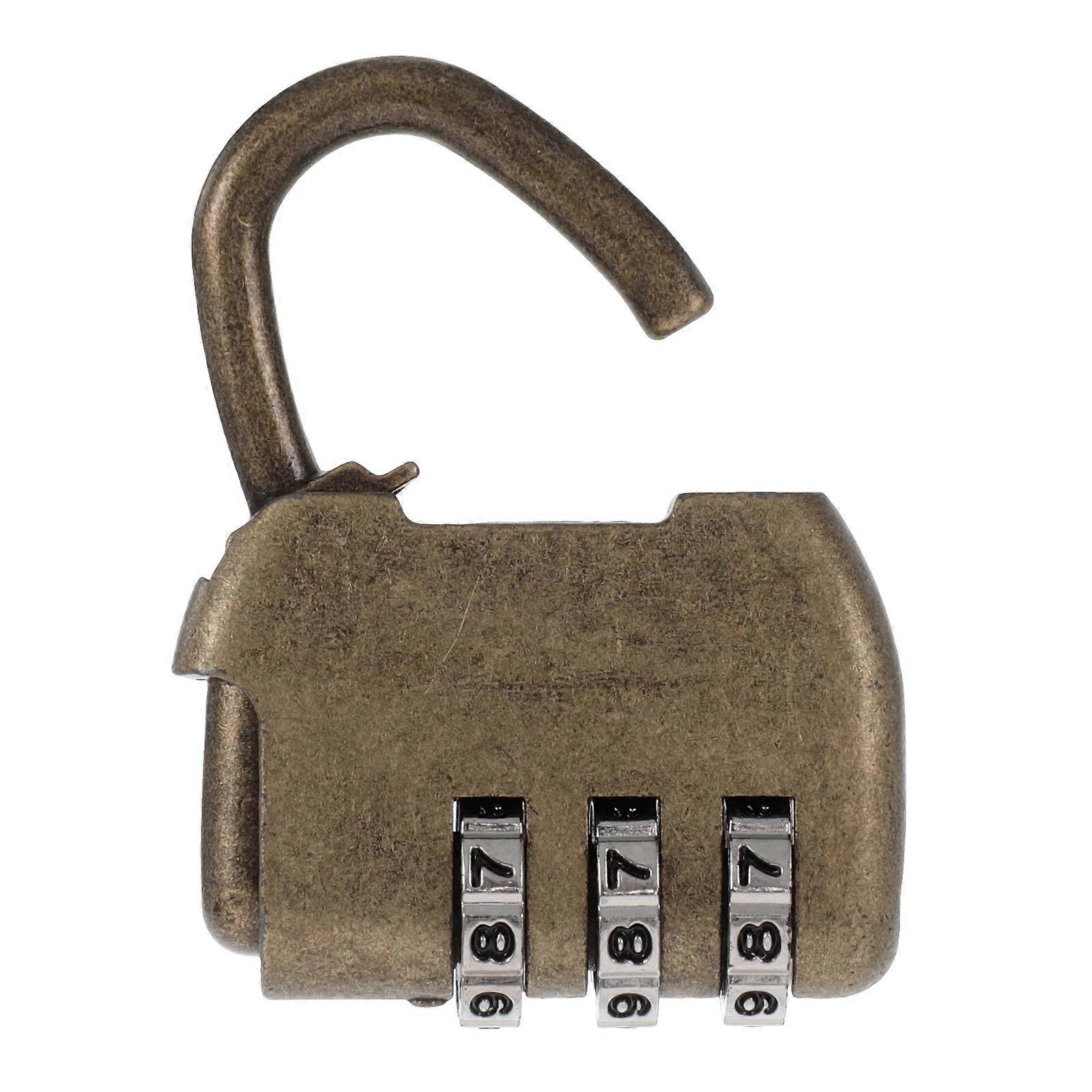It sounds like you're describing a product listing for a **retro style zinc alloy combination padlock**. These types of padlocks are popular for