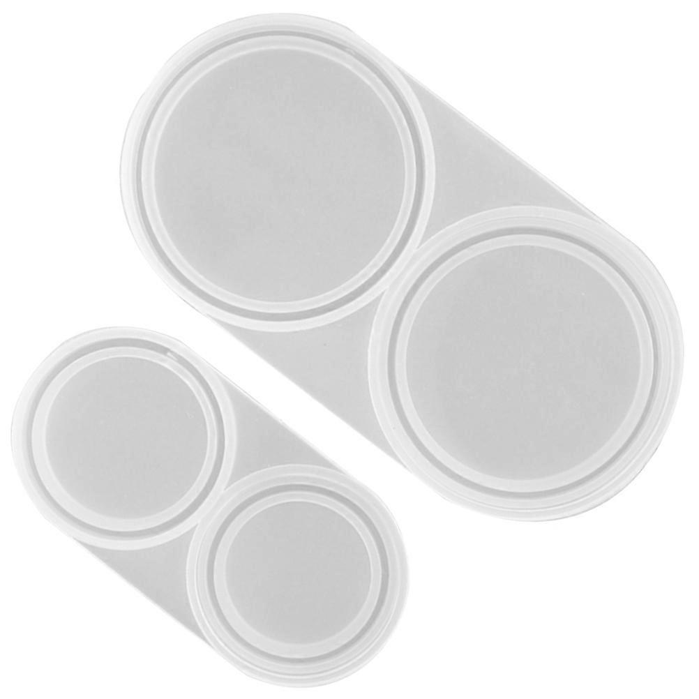 Resin Epoxy Silicone Mold Coin Capsule Mold Coin Holder Mould Transparent 2Pcs