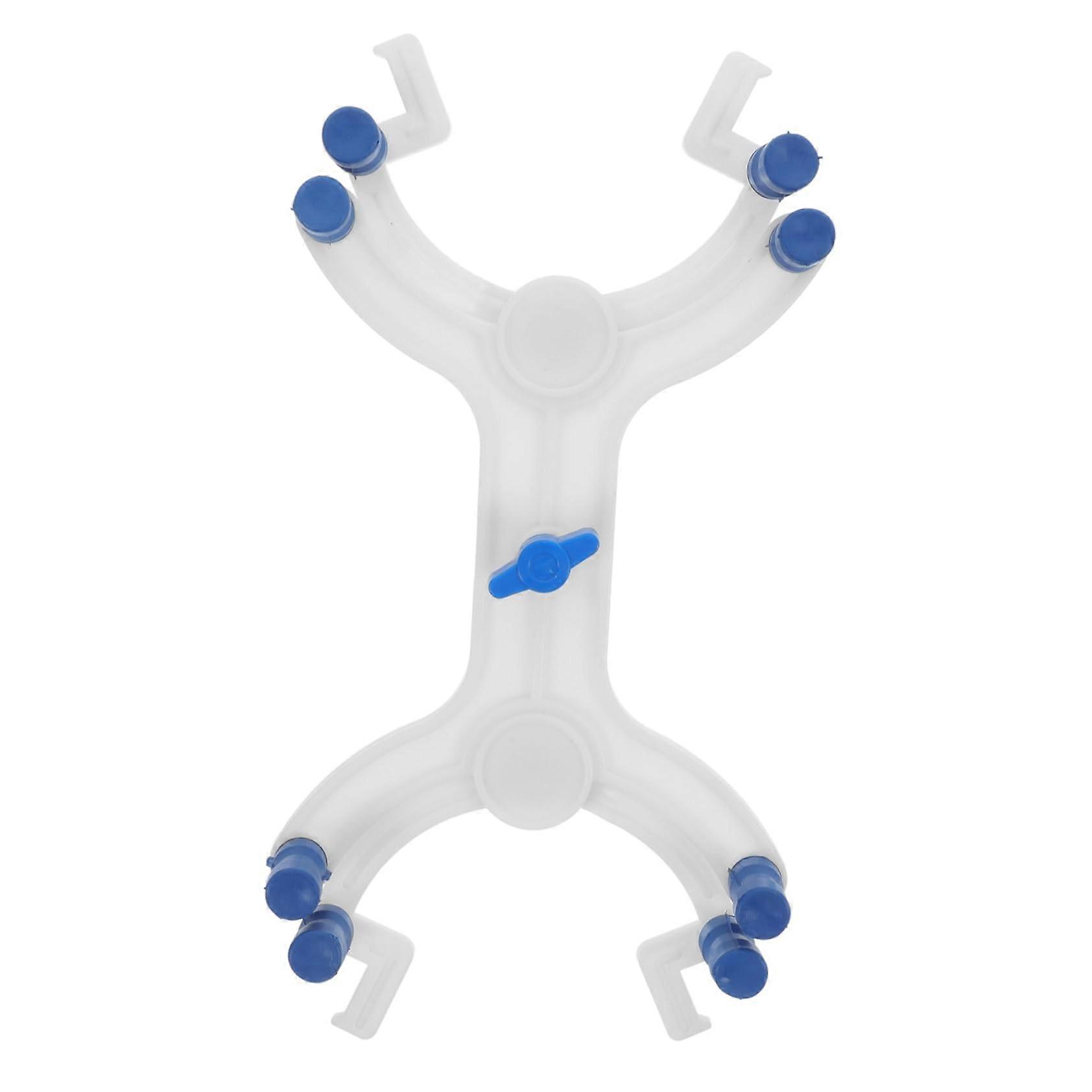 Plastic Burette Clamp Titration Adjustable Spring-Loaded Heavy-Duty Rust-Free Nylon For Hoses And Tubes White