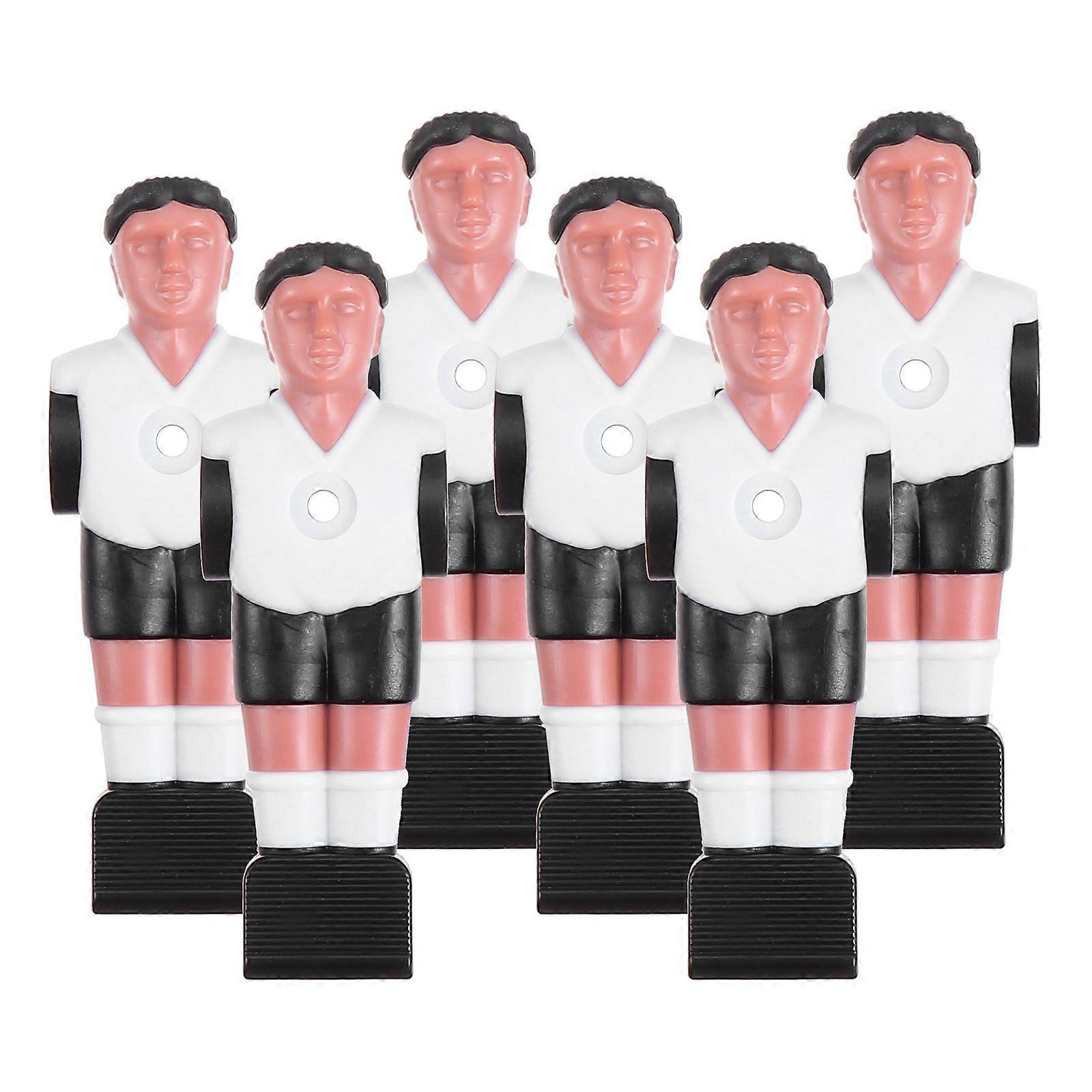 6pcs Tournament Style Table Soccer Men Replacement Dolls for Football Machines – Lightweight, Standard Size, Easy Installation for Recreational Tables