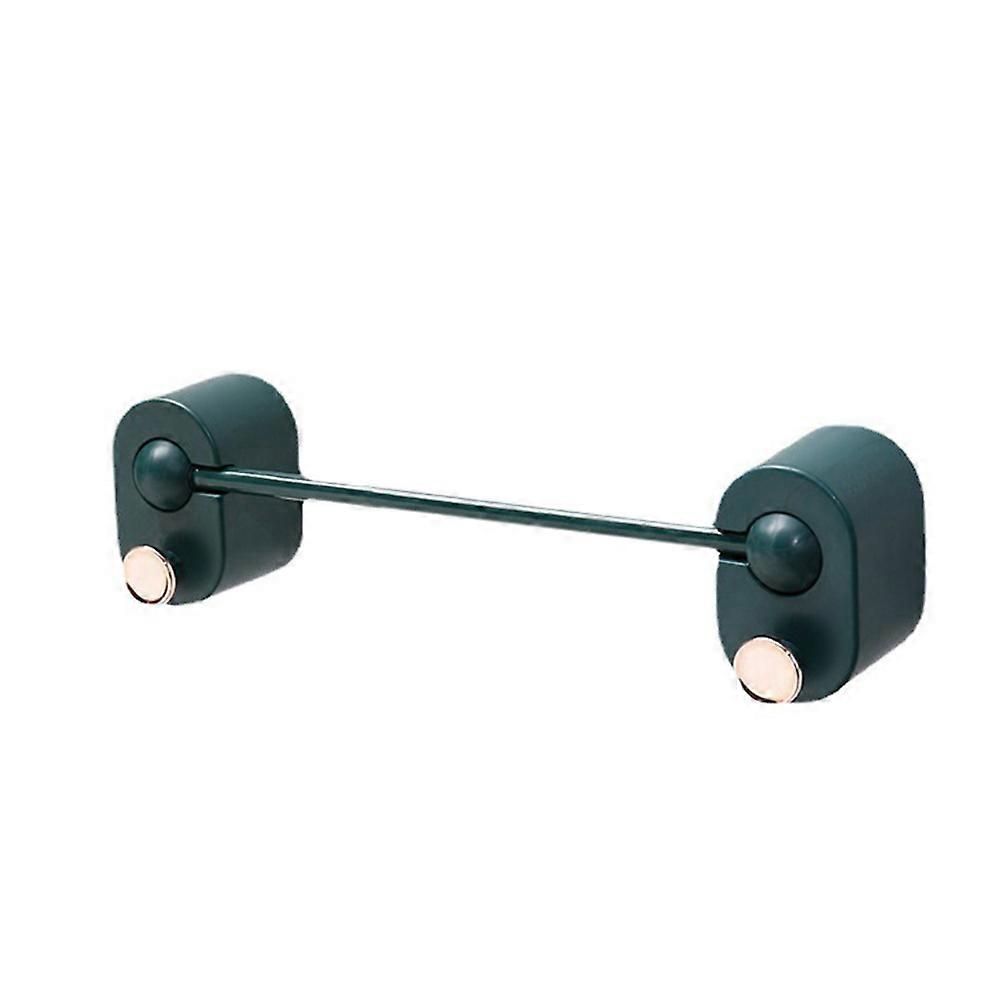 Wall Mounted Towel Stands Bath Towel Racks for Bathroom Kitchen Use Towel Storage Dark Green Short Shape 1Pcs