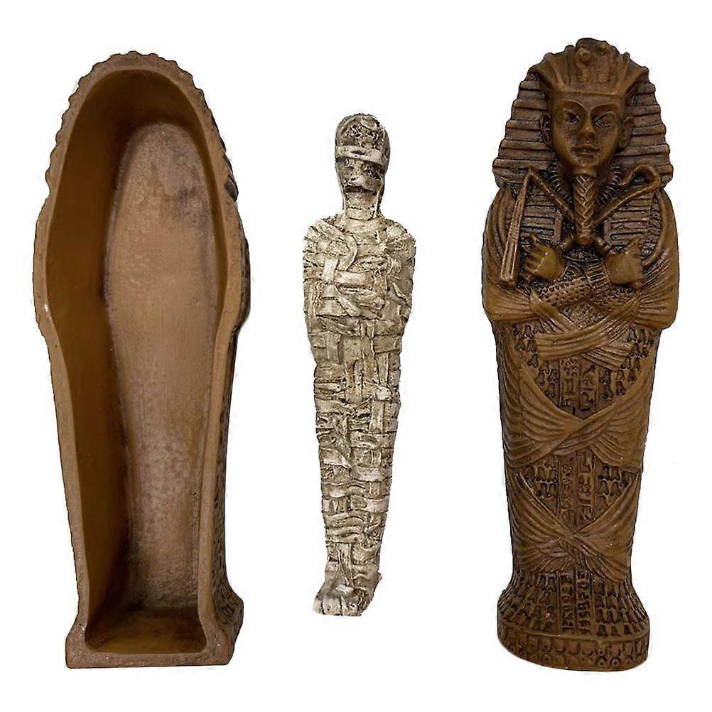 1 Set of Resin Mummy Figurine Haunted House Decoration Vivid Sand Table Models
