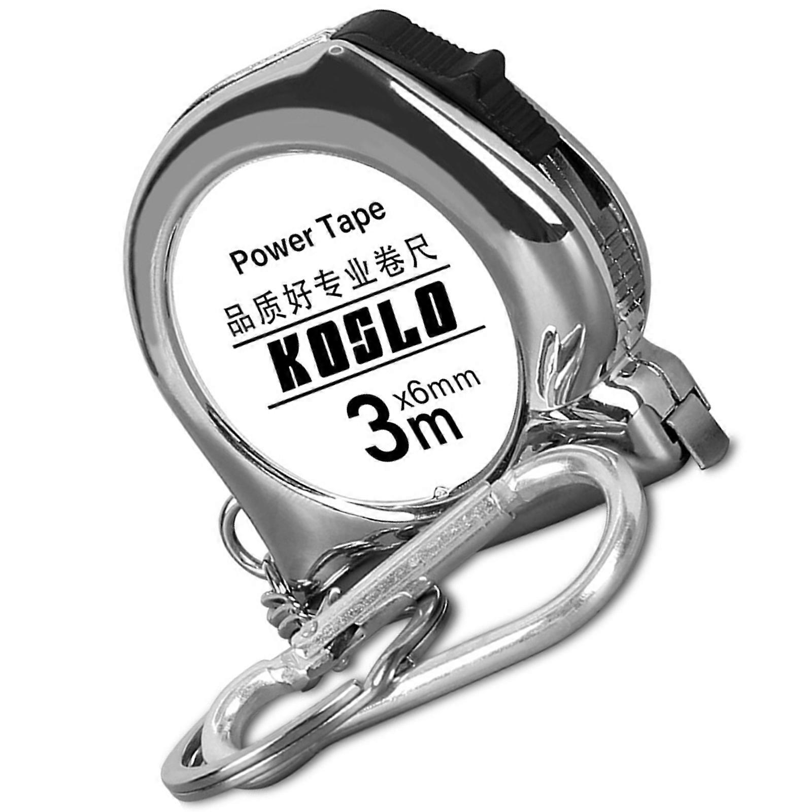 Miniature Carbon Steel Tape Measure 3Meter with Clip ABS Shell Accurate Measurement Tool For Daily Tasks Home Camping  Silver