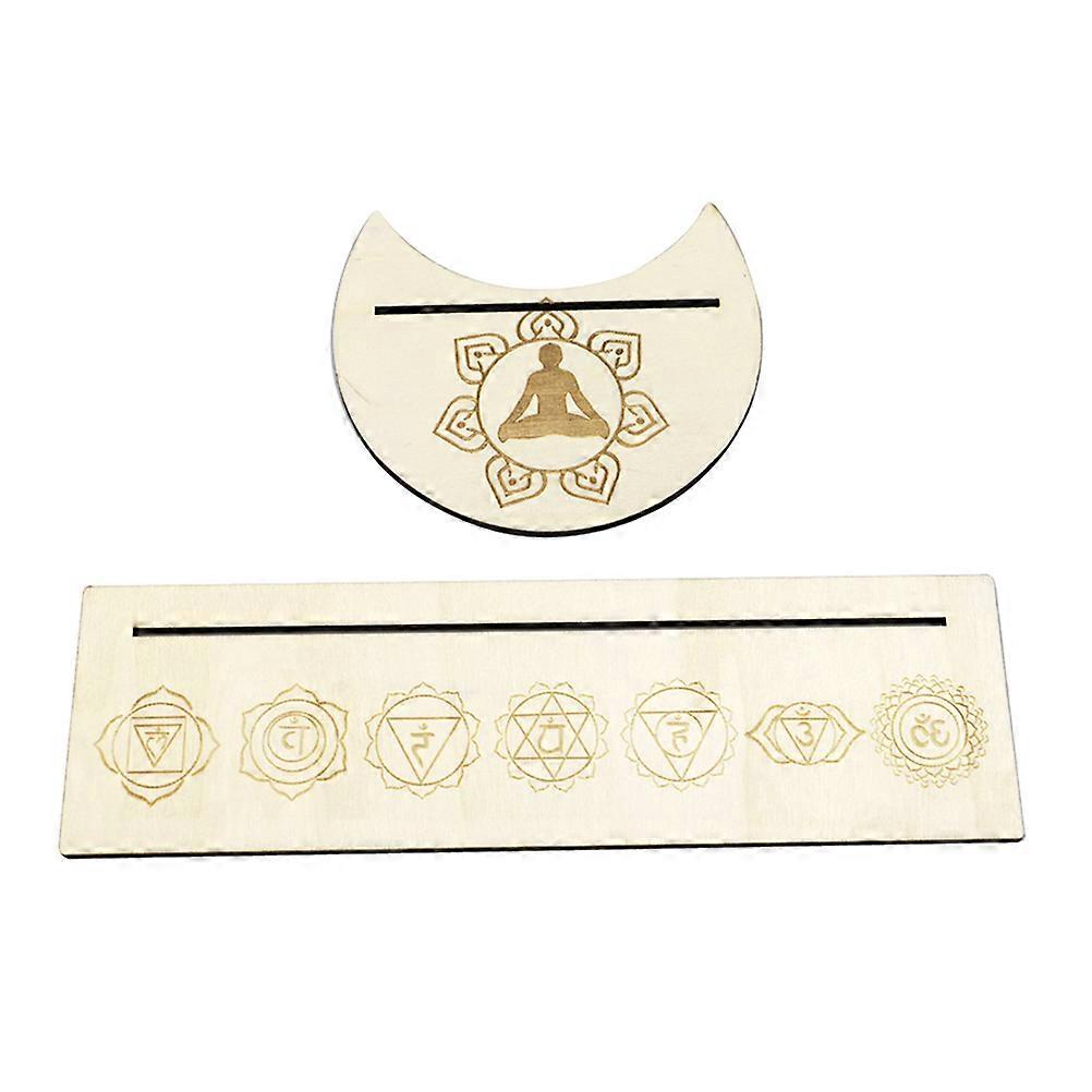 Wooden Card Holder Stand Divination Room Decor Rectangular 1Set