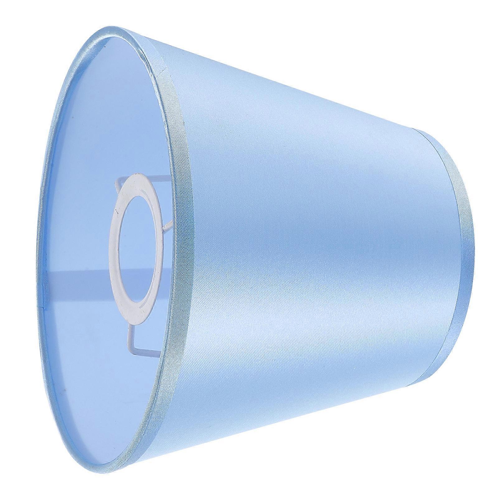 Lamp Shade Cover Conical Shape Blue 17X11X14CM Easy Installation and Removal Decorative Cloth Lampshade for Table Lamp 1Pack