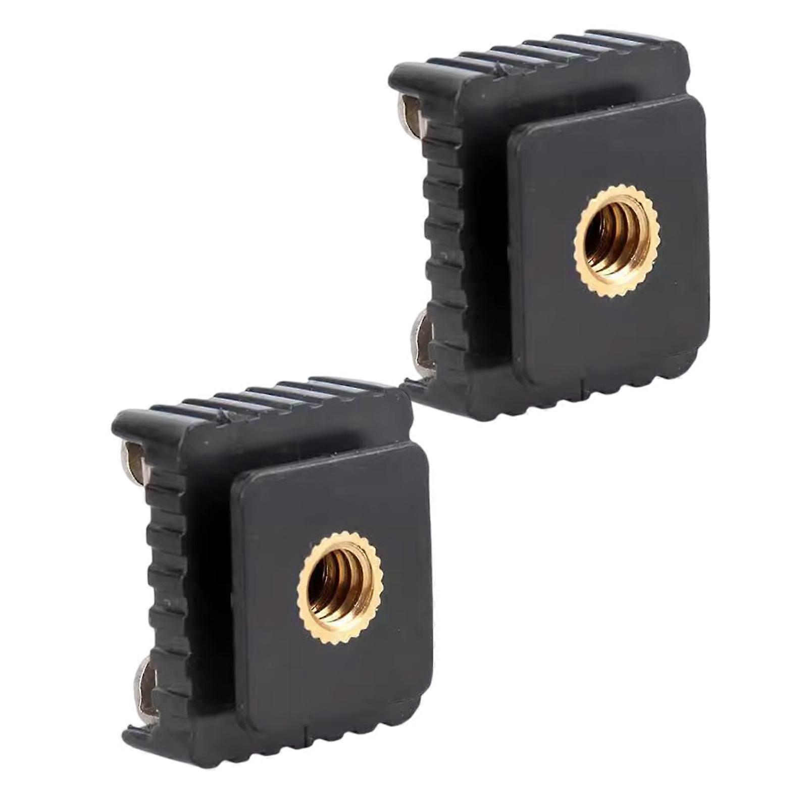 2Pcs Flash Hot Shoe Mount Adapter To 1/4inch Thread For Studio Light Stand Tripod Screw For Photography Accessories Multicolor