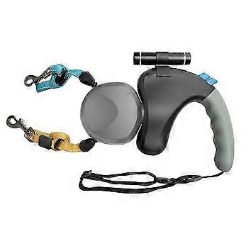 BENWIS HA-DWL-2 Dual Retractable Dog Leash with LED Light for Walking Pets