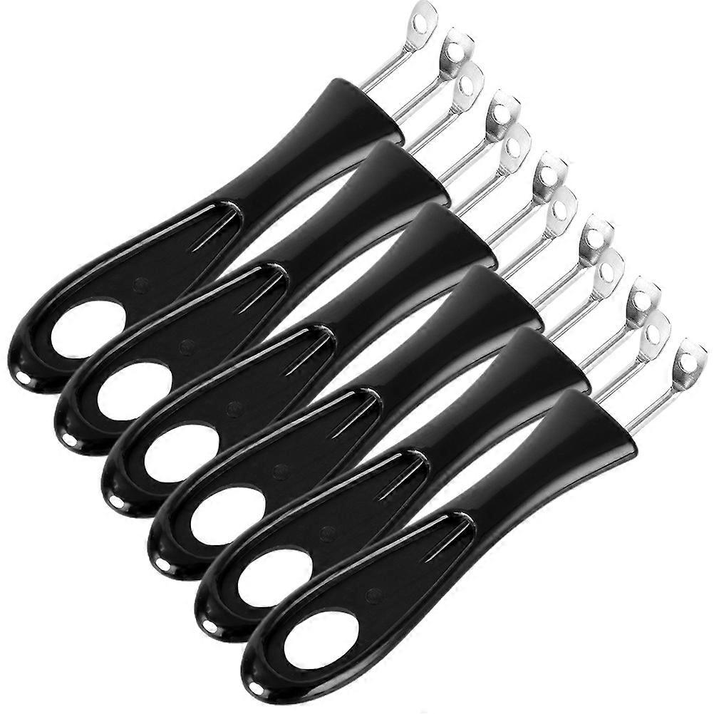 Universal Pan Handle Replacement For Cookware Anti-Scald Function Black 13.7X2X2CM 6Pack