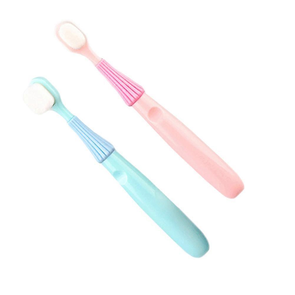 It looks like you're referring to a product listing for **"2pcs Silicone Toothbrush Soft Bristles Ergonomic Design For Home Oral Care For Boys And