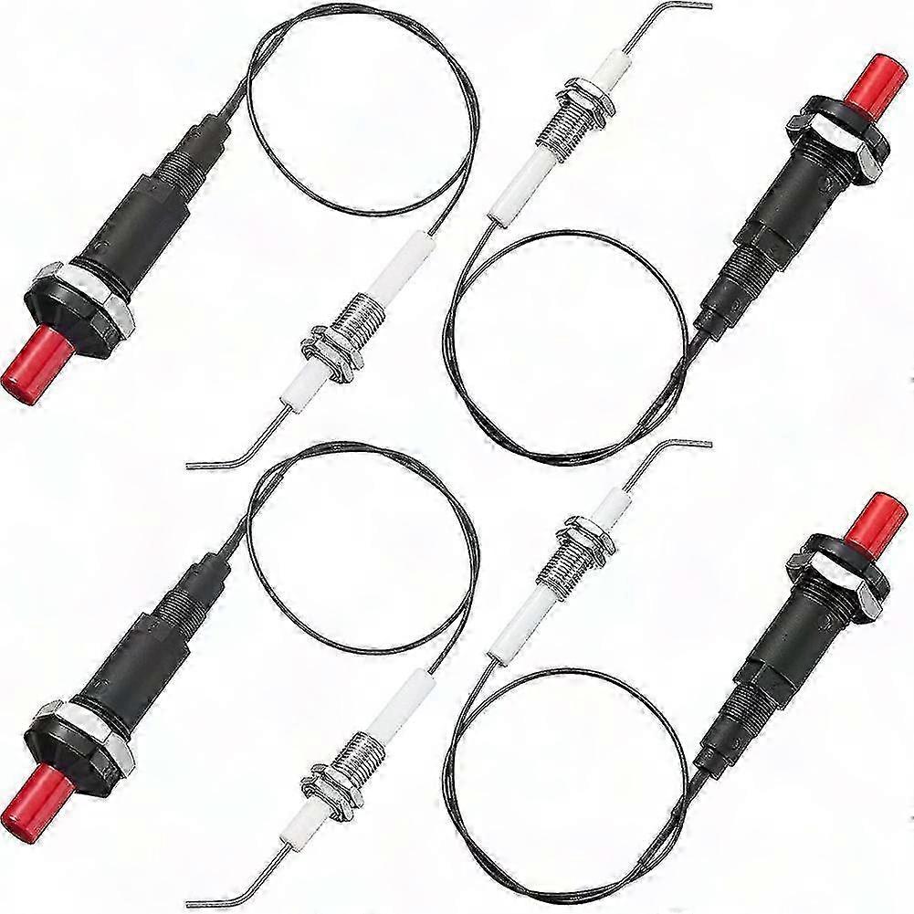 4-Piece Propane Piezo Igniter Kit with Ceramic Electrode & Wire